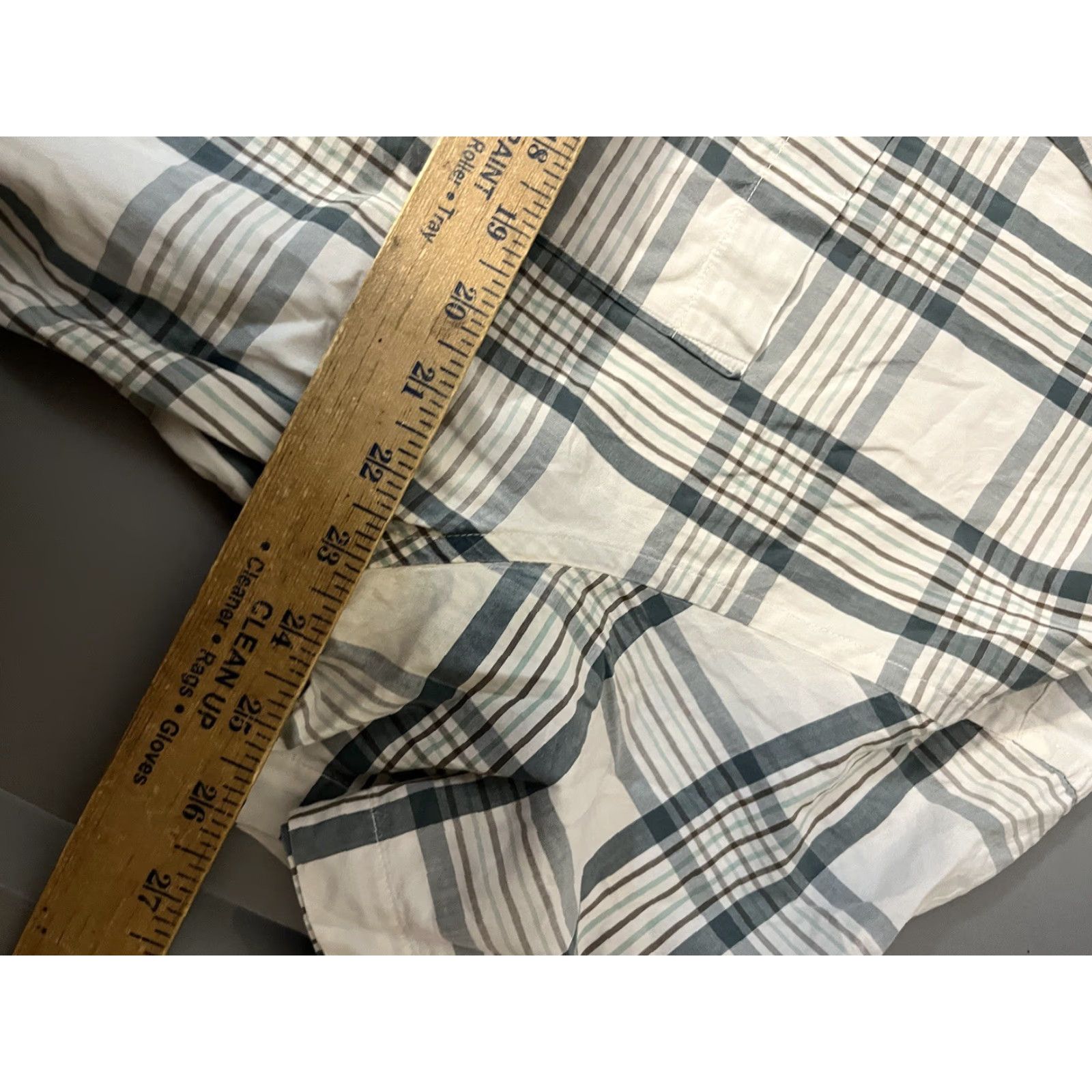 Lucky Brand Lucky Brand Dungaree Shirt Men 2XL Short Sleeve Button-Up Plaid White Blue Multicolor Casual Shirt Mens Size US XXL / EU 58 / 5 - 5 Thumbnail