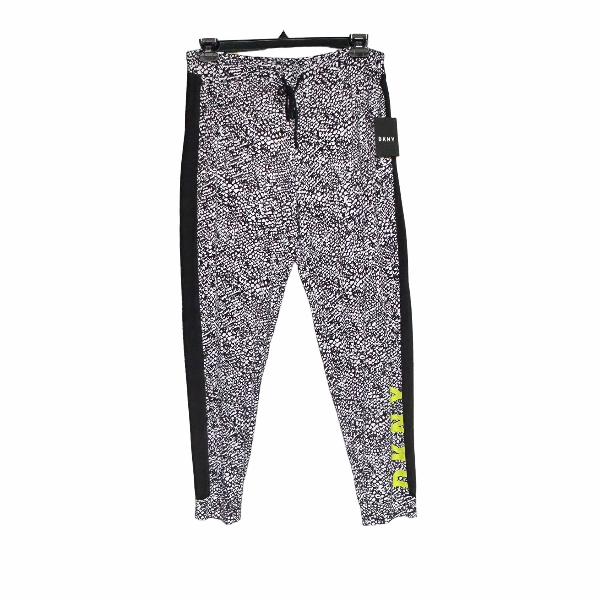 DKNY ⭐DKNY Womens Size L Pajama Pants Star Printed Jersey 2 Pocke Size 29" - 2 Thumbnail