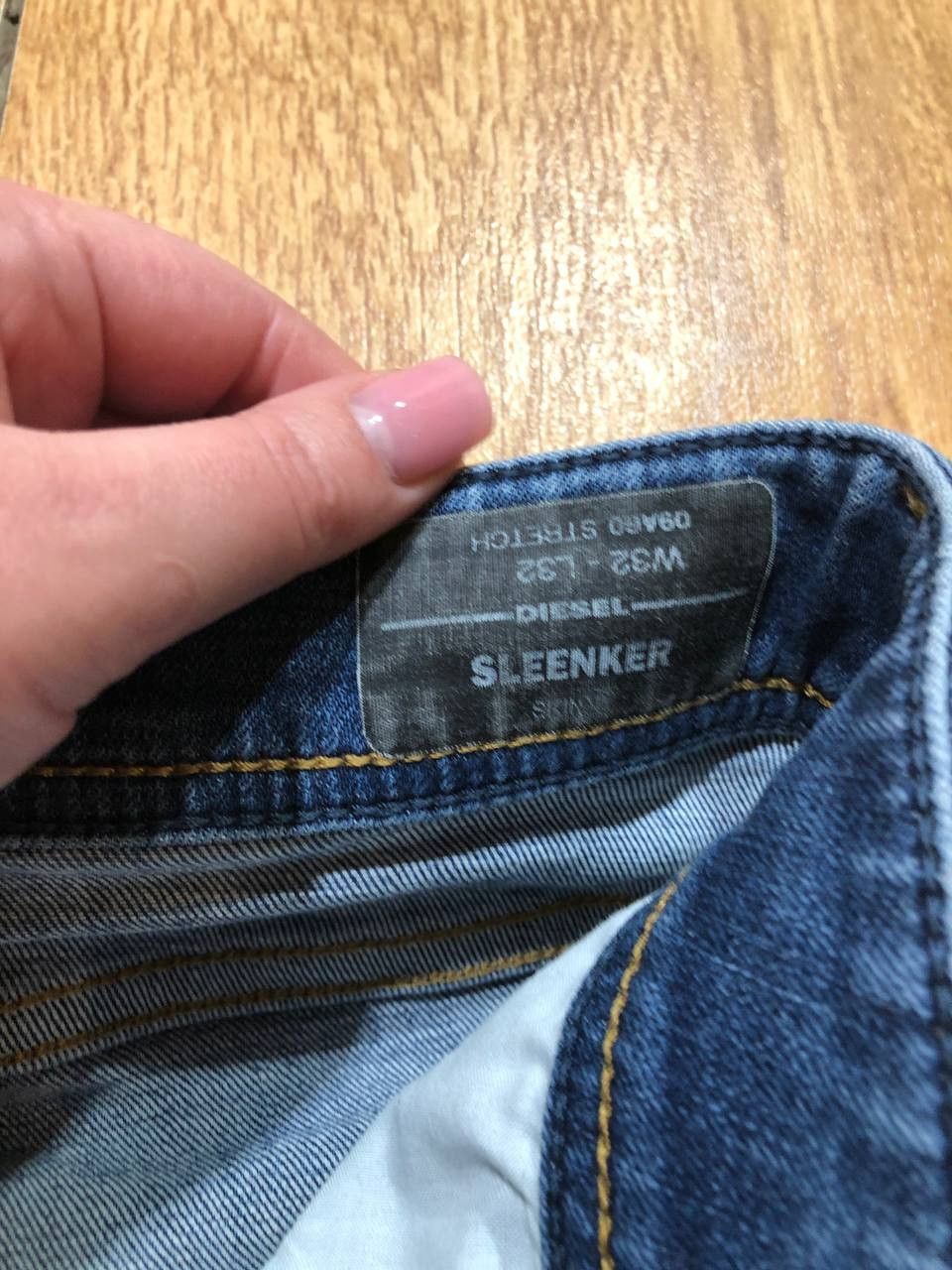 Diesel Diesel Sleenker Jeans Mens Skinny Fit Denim Stretch Zip Size US 32 / EU 48 - 2 Thumbnail
