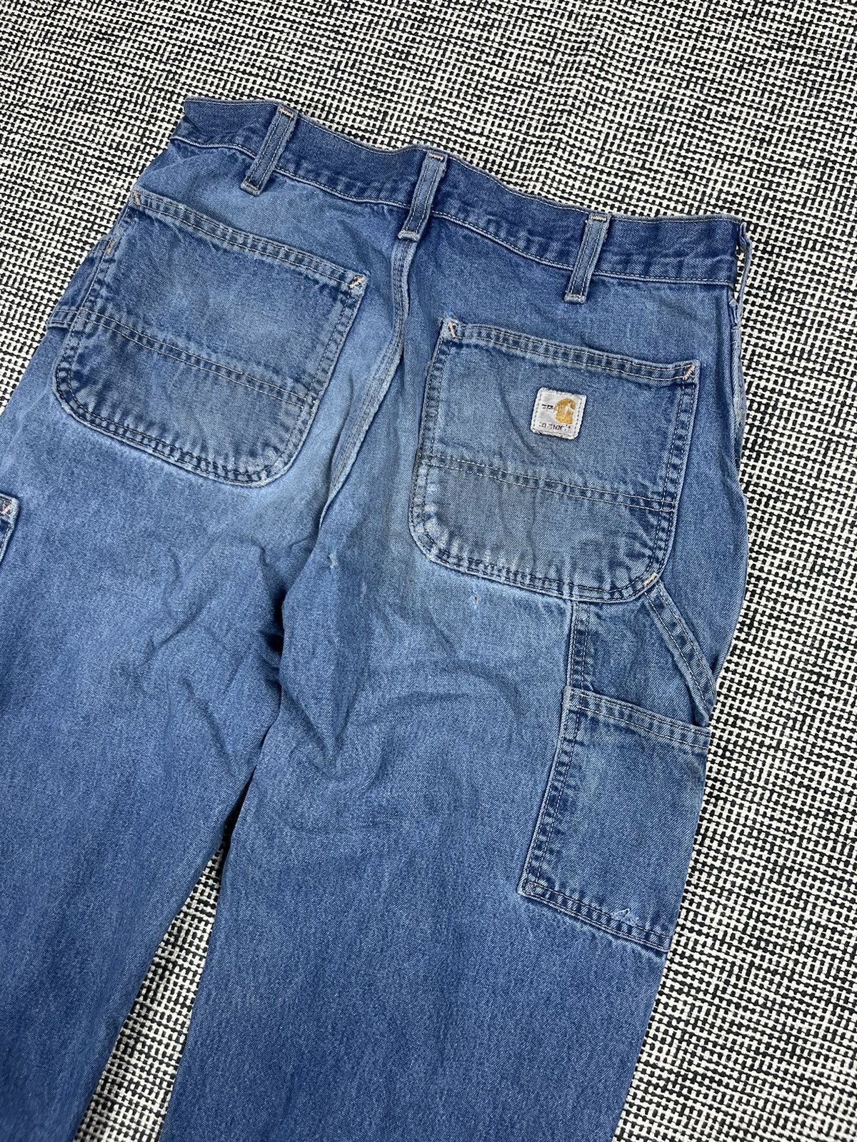 Carhartt × Vintage Light blue distressed baggy carhartt carpenter flame resist Size US 30 / EU 46 - 3 Thumbnail