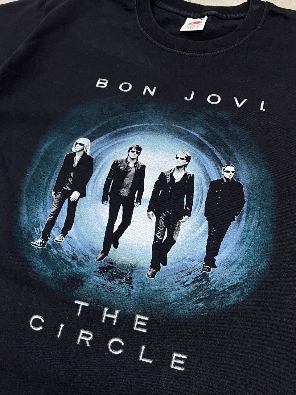 Bon Jovi Vintage Bon Jovi 2010 The Circle Europe Tour Promo T-Shirt Size US L / EU 52-54 / 3 - 7 Thumbnail