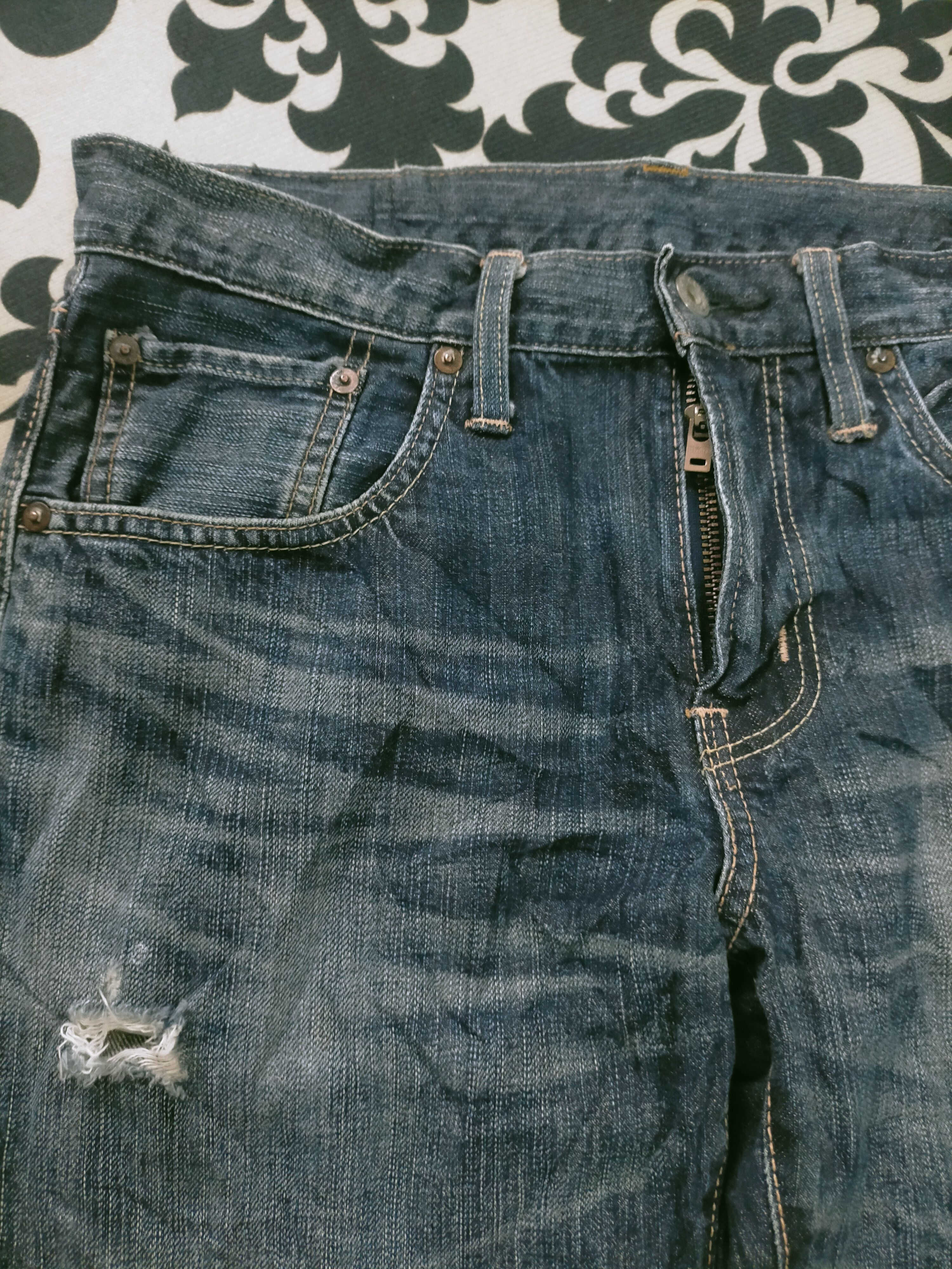 Edwin × Seditionaries 🔥 Distressed 🔥 Edwin 503VG Kurt Cobain Style Jeans Size US 30 / EU 46 - 4 Thumbnail