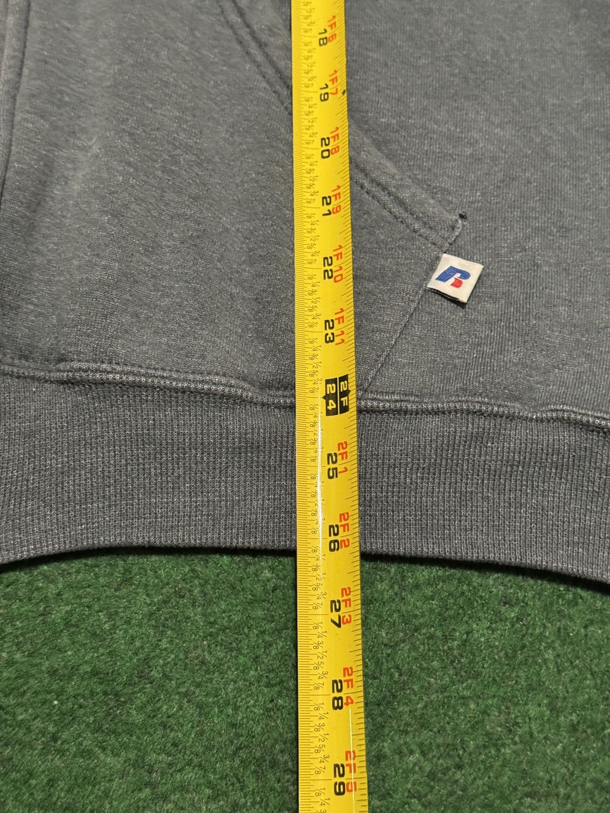 Russell Athletic Vintage Russell Athletic Gray Full Zip Blank Large Hoodie Size US L / EU 52-54 / 3 - 5 Thumbnail