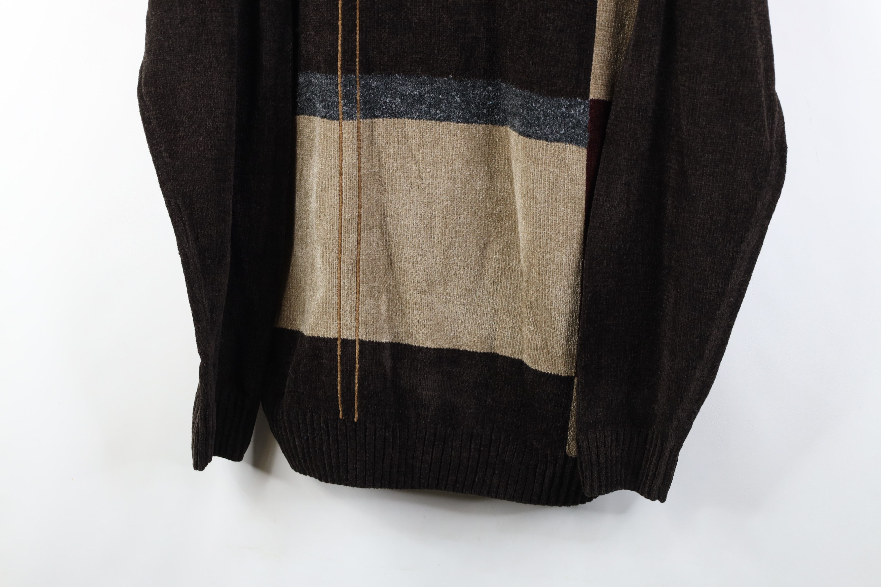 Vintage Vintage 90s Streetwear Fleece Crewneck Sweater Earth Tone Size US XL / EU 56 / 4 - 3 Thumbnail