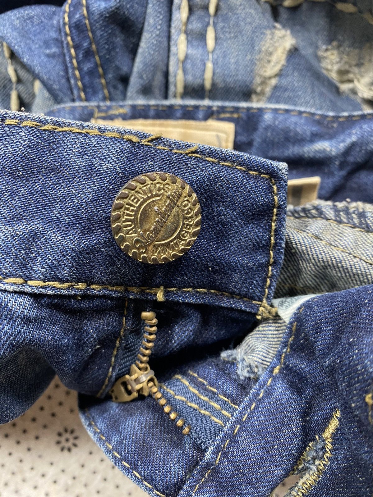 Hysteric Glamour × PPFM Distressed Short Denim By Hamo Jeans Size US 32 / EU 48 - 9 Thumbnail