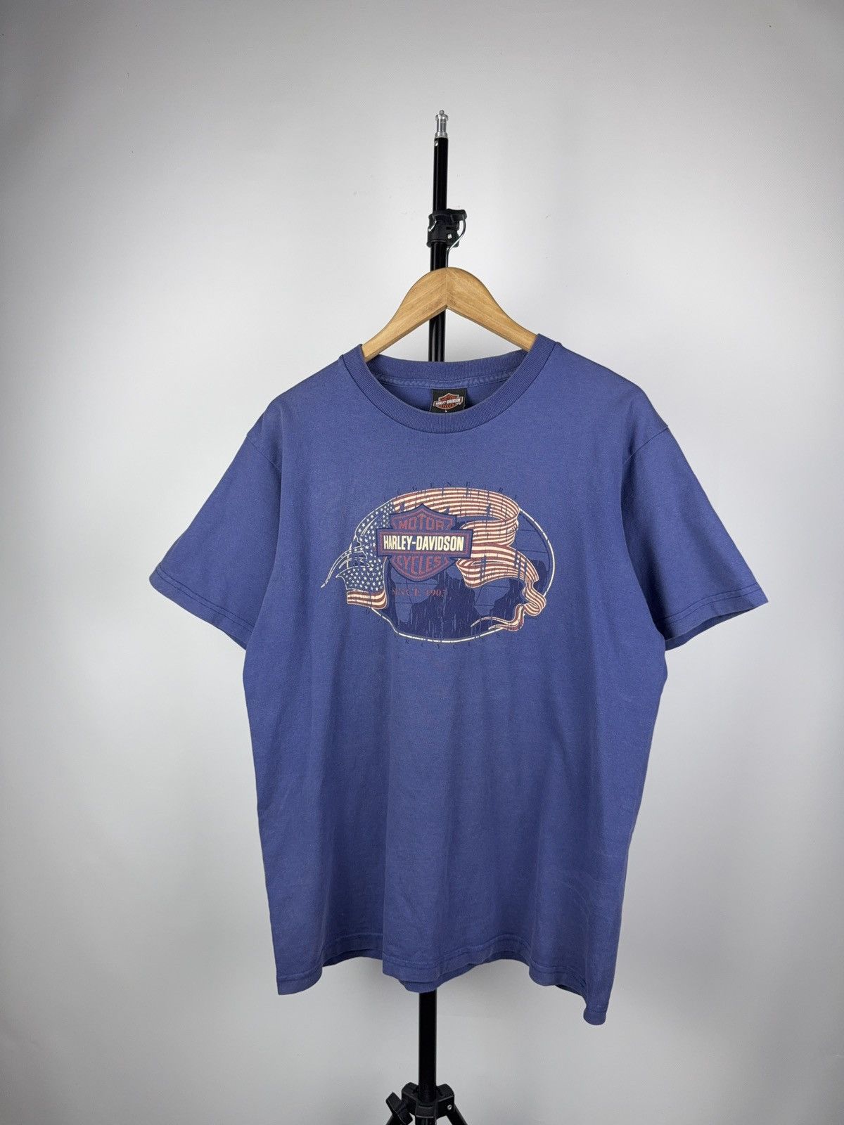 Harley Davidson × Vintage Vintage 2001 Harley Davidson Florida USA print y2k T shirt Size US L / EU 52-54 / 3 - 1 Thumbnail