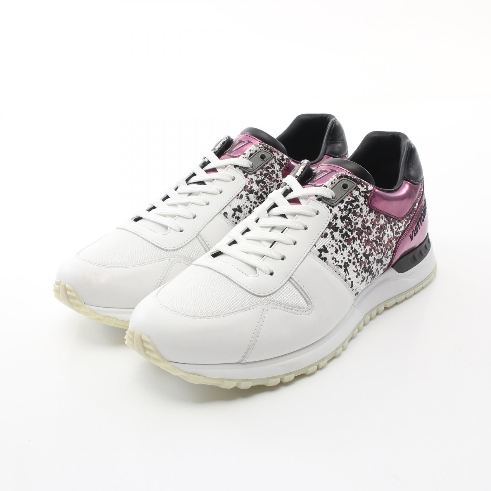 Louis Vuitton Louis Vuitton Run Away Line Leather Synthetic Sneakers Leather Shoes in White, Men's