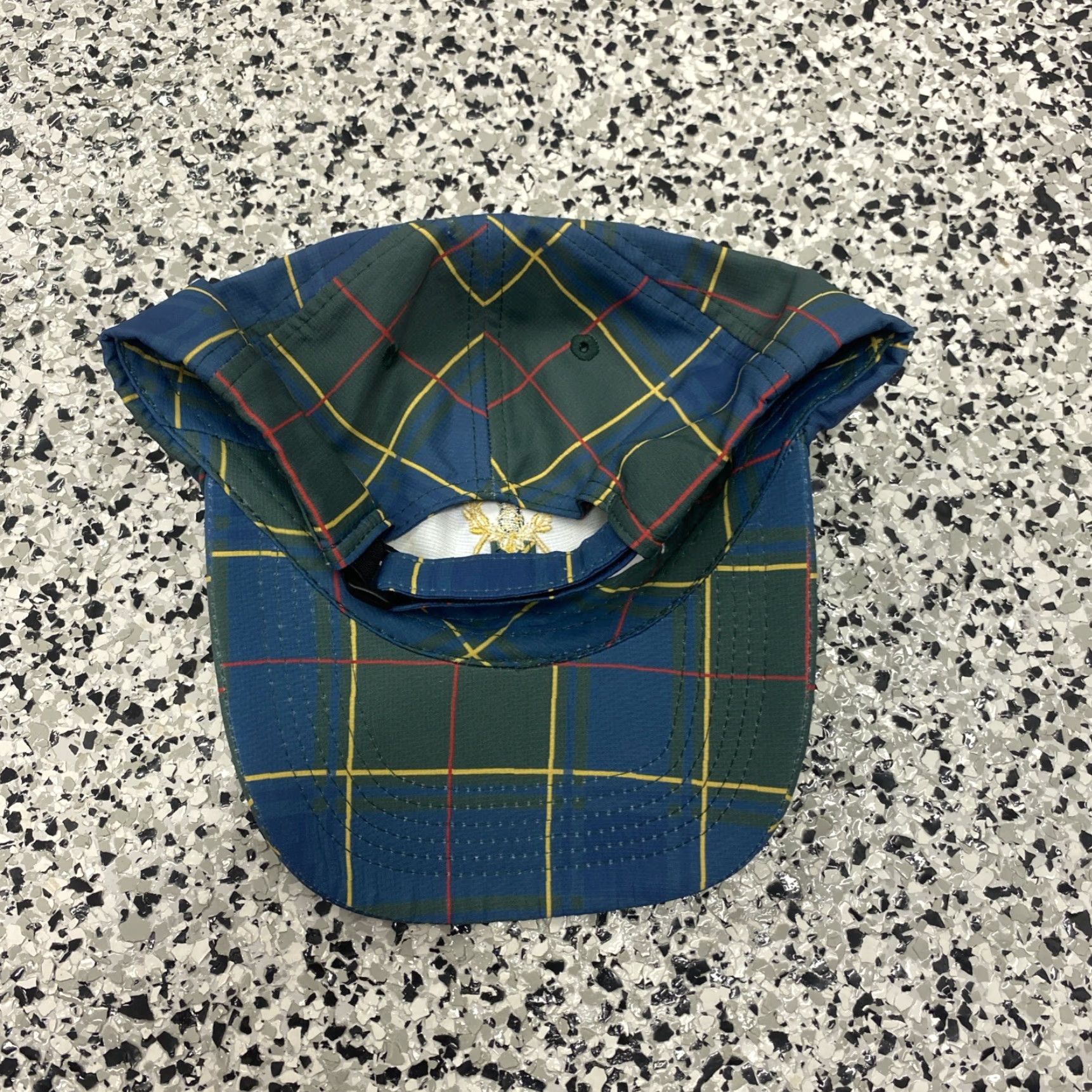 Vintage VINTAGE St.Andrews Links Hat Golf Old Course Strapback Blue/Green Plaid Men Adjustable Size ONE SIZE - 4 Thumbnail