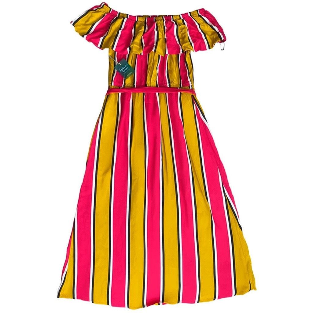 Forever 21 Forever 21 Balearic Beach Collection Stripes Maxi Dress, L Size L / US 10 / IT 46 - 4 Thumbnail