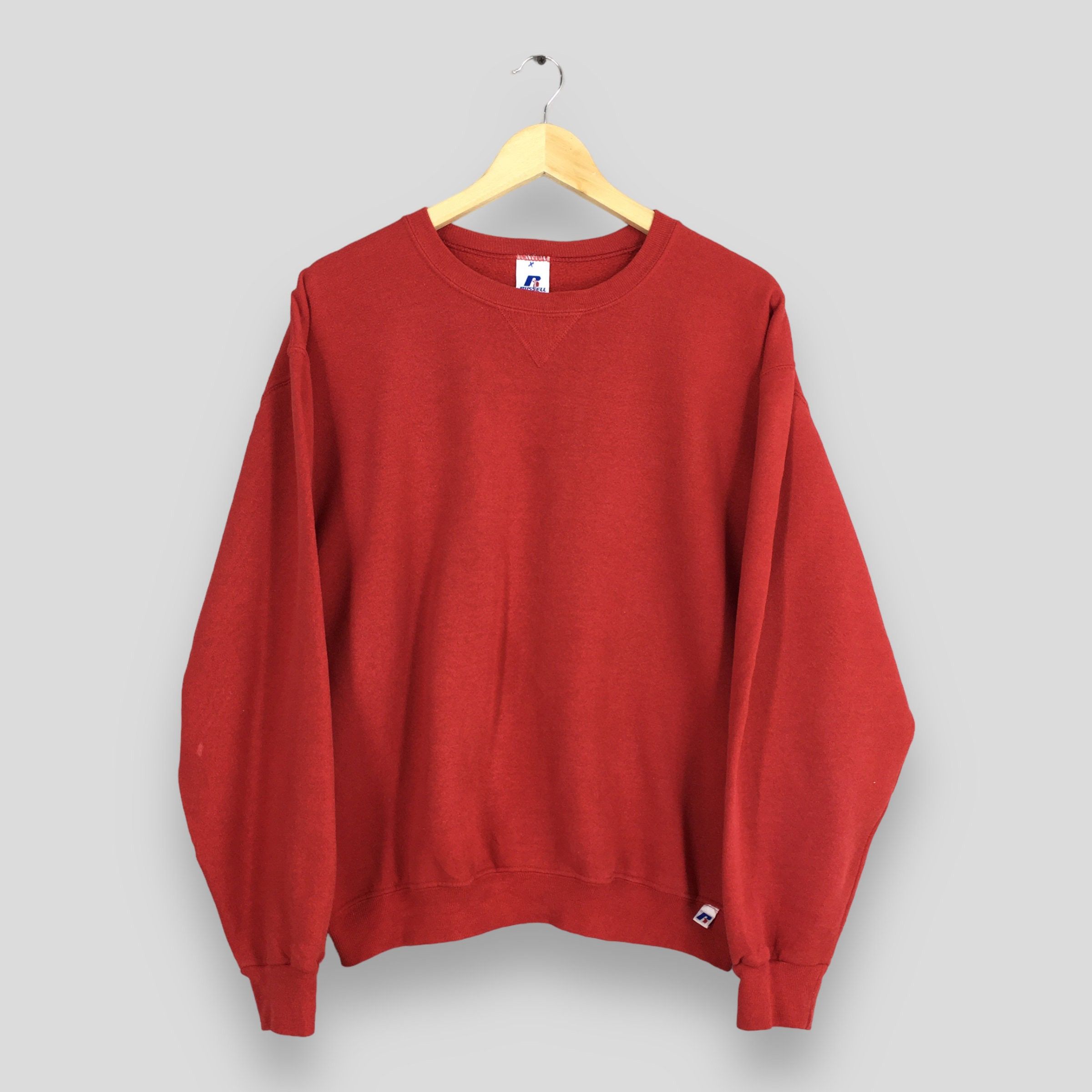 Russell Athletic Vintage 90s Russell Athletic Red Plain Sweatshirt Medium Size US M / EU 48-50 / 2 - 1 Thumbnail