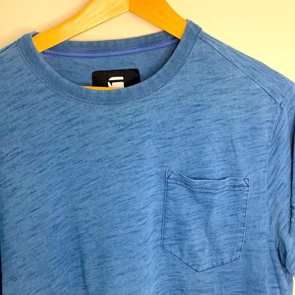 Designer G-Star RAW - SS Pocket Crew - Medium - 100% Cotton Slub Size US M / EU 48-50 / 2 - 1 Thumbnail