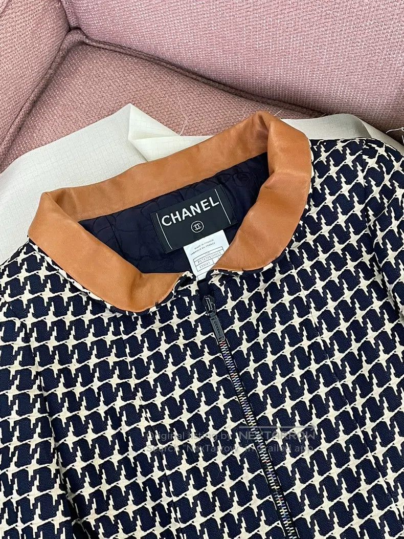 Chanel Chanel Thousand-bird plaid leather collar colourful zipper Size XXS / US 00 / IT 34 - 2 Thumbnail