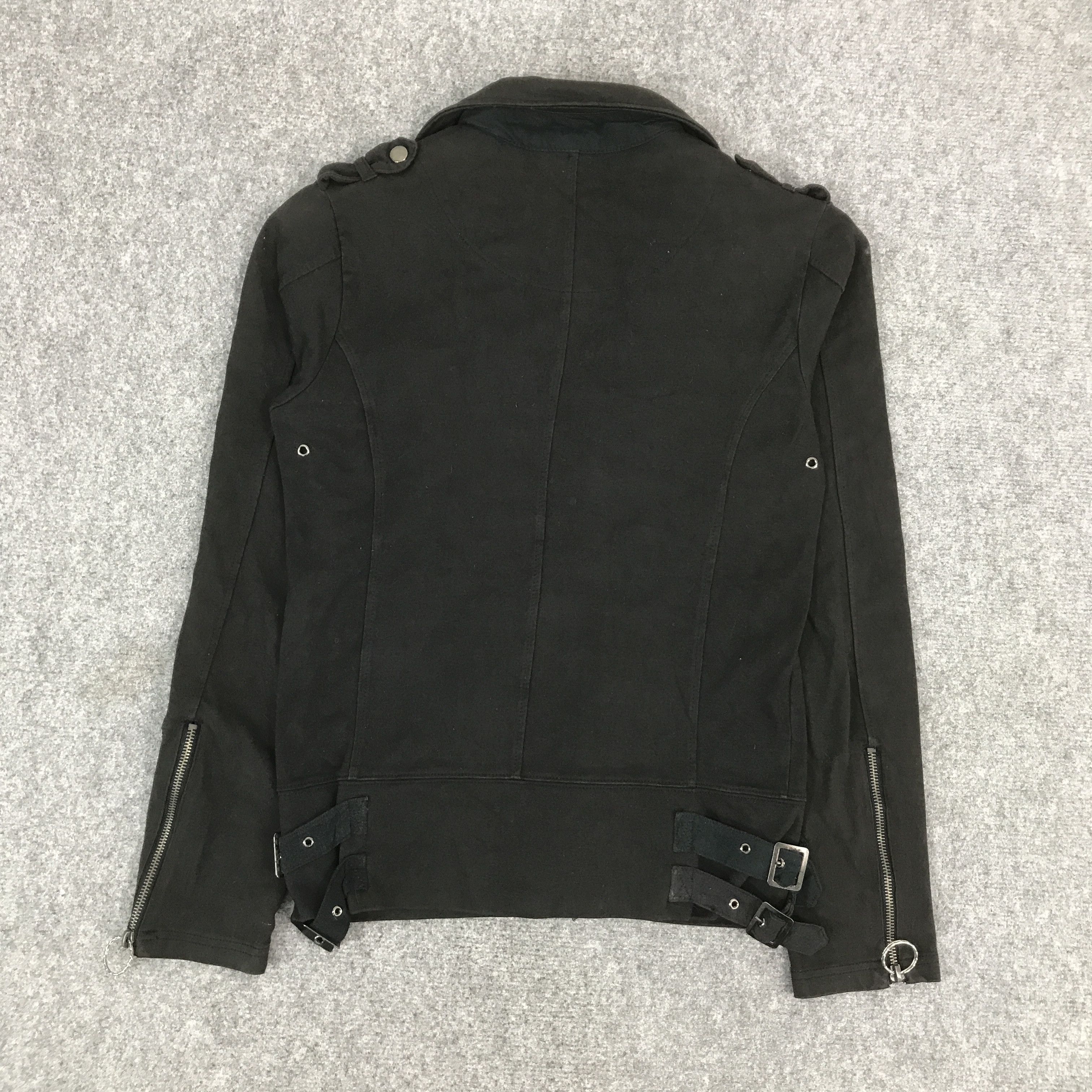 Japanese Brand PLACE PIANO BLACK PUNK ZIPPER JACKET Size US M / EU 48-50 / 2 - 2 Thumbnail