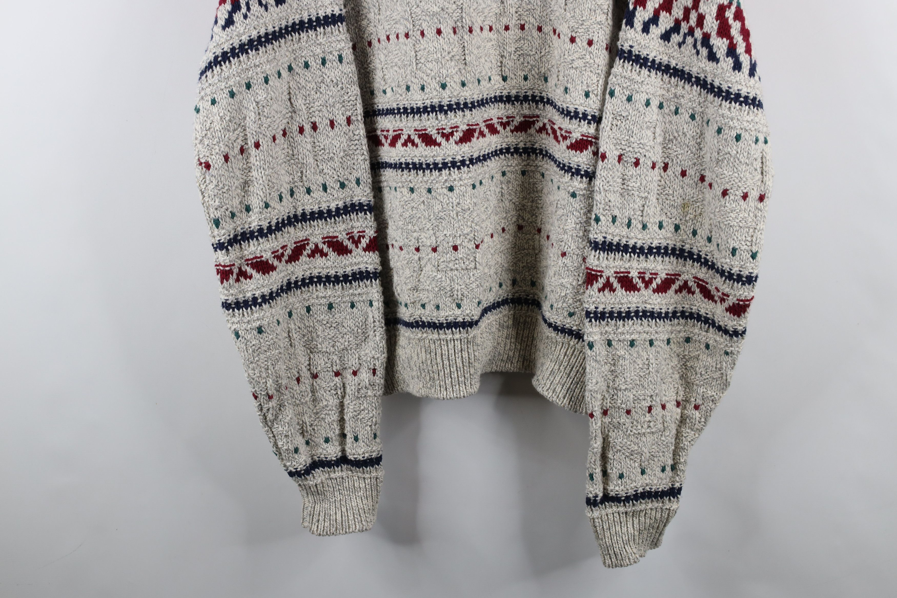 Vintage Vintage 90s Streetwear Southwestern Fair Isle Sweater Size US XL / EU 56 / 4 - 3 Thumbnail