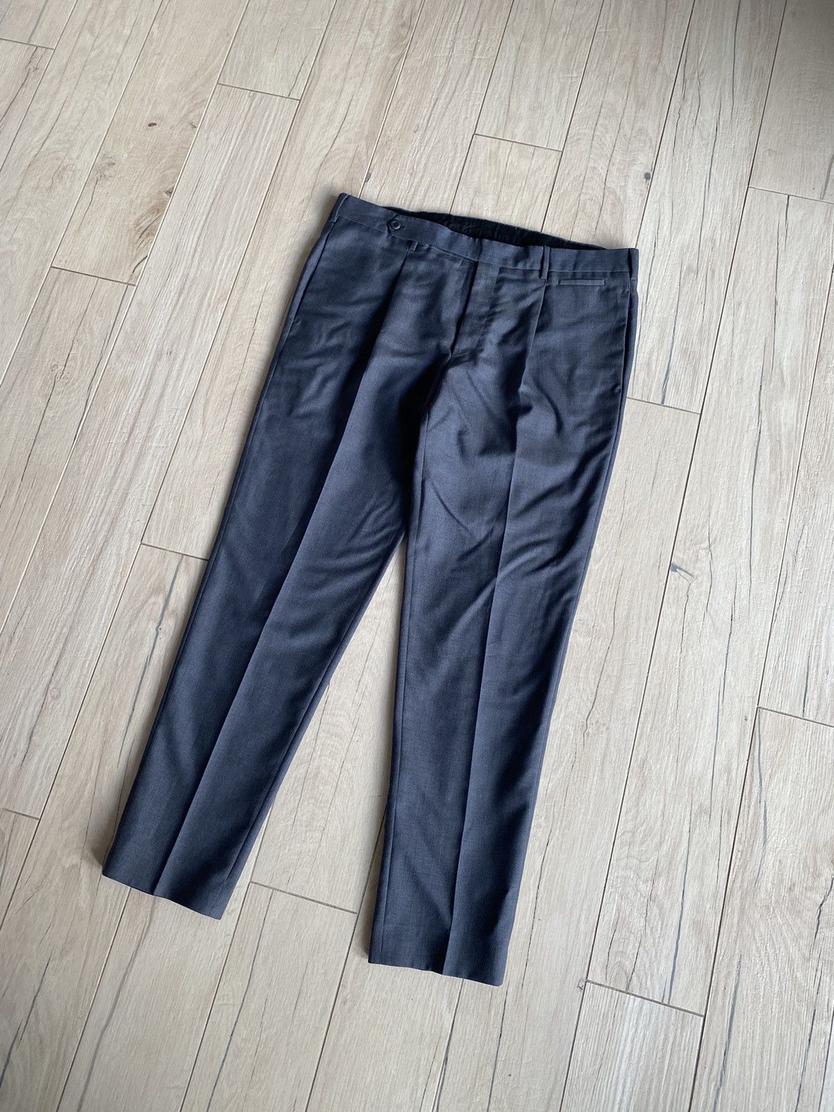 Prada SS11 Prada Dark Navy Mohair Casual Pants Size US 36 / EU 52 - 2 Thumbnail