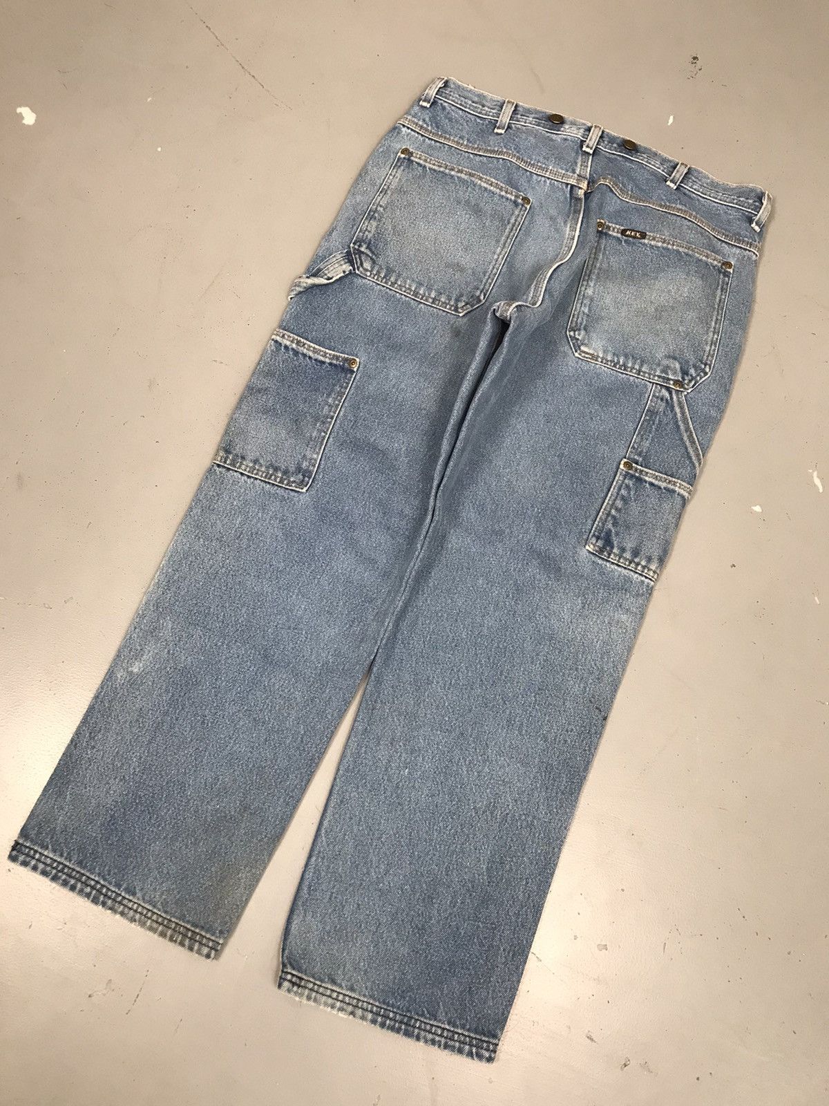 Vintage Vintage key double knee denim Size US 35 - 8 Thumbnail