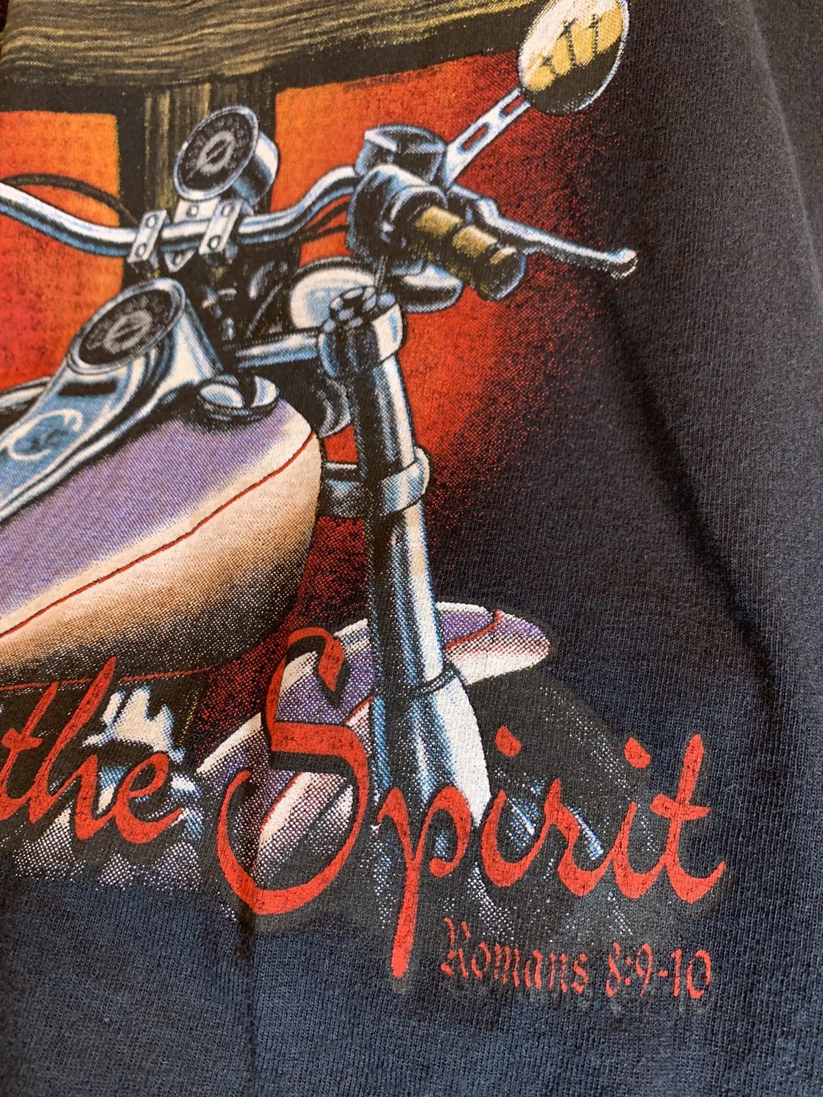 Vintage *RARE* Vintage Driven By Spirit Jesus Christian Biker Shirt Size US M / EU 48-50 / 2 - 3 Thumbnail