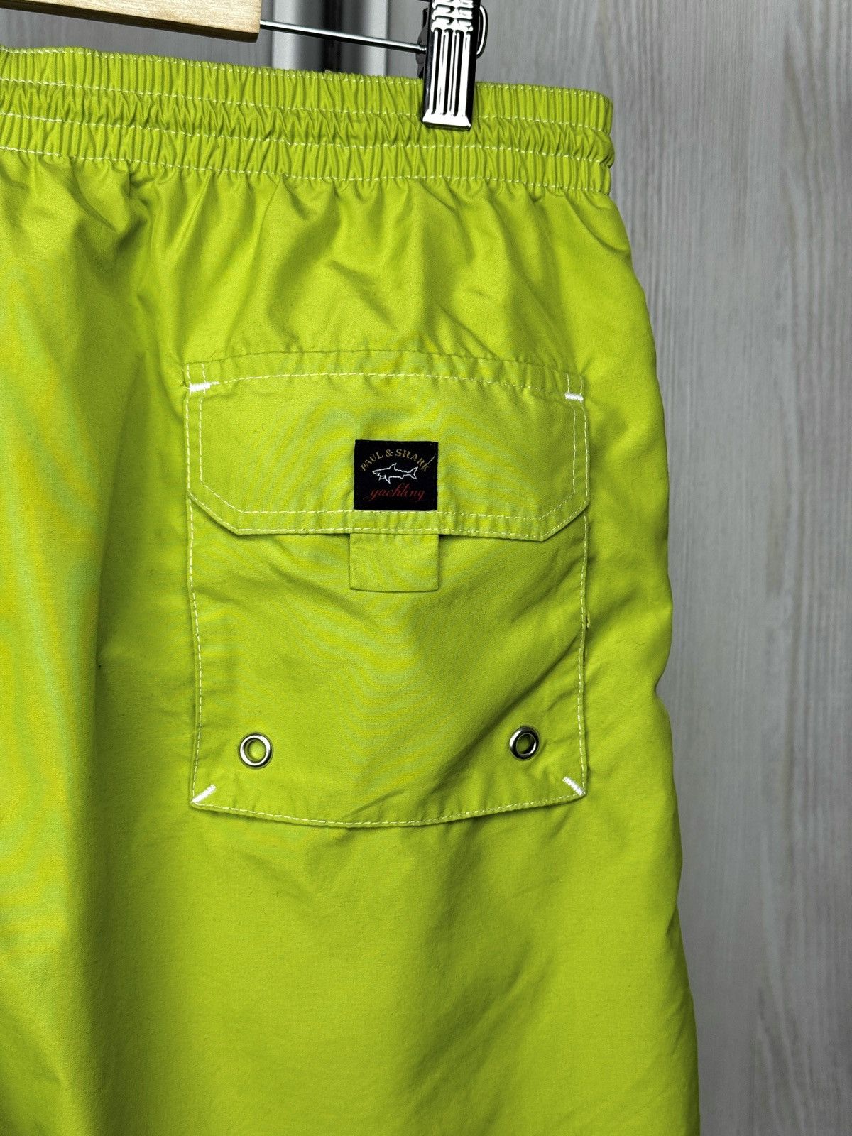 Paul & Shark Paul & Shark acid green swimwear shorts with stripes size L Size US 34 / EU 50 - 7 Thumbnail