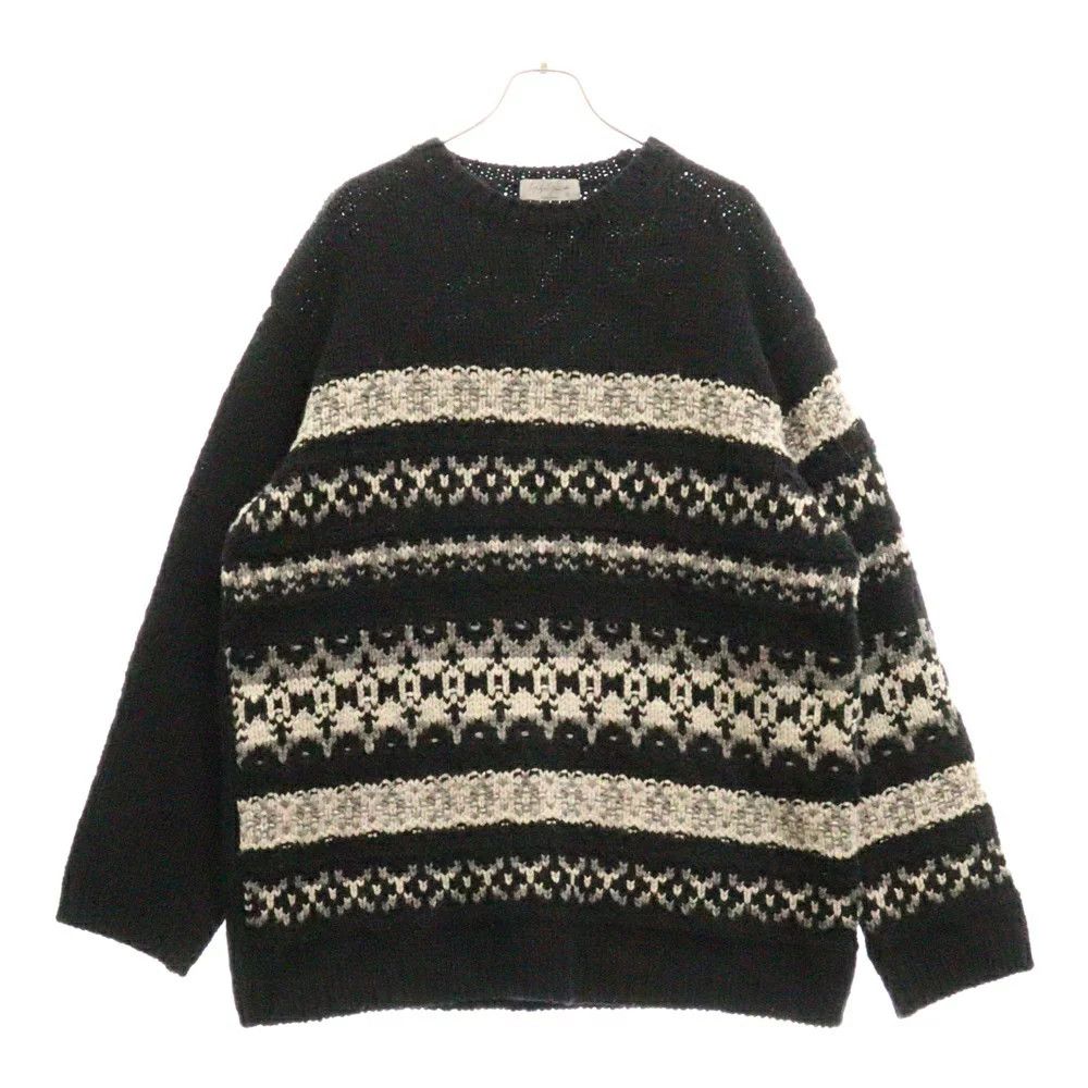 Yohji Yamamoto Yohji Yamamoto POUR HOMME PATTERN CREW NECK A KNIT Size US L / EU 52-54 / 3 - 1 Thumbnail