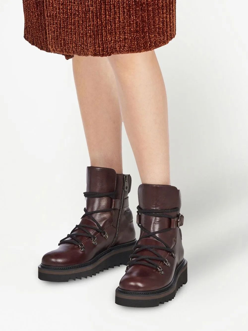 Salvatore Ferragamo o1y0326 Ankle Boots in Dark Brown Size US 6.5 / IT 36.5 - 5 Thumbnail