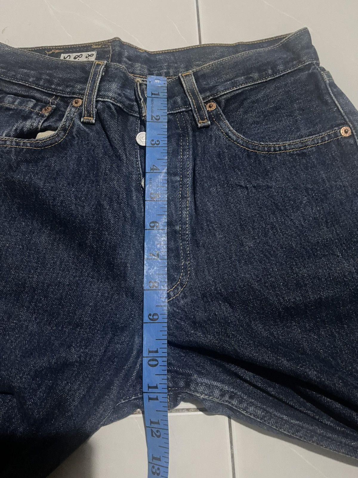 Jean Vintage 90s Levi's 501 Faded Blue Jeans Made in USA Size 28" / US 6 / IT 42 - 10 Thumbnail