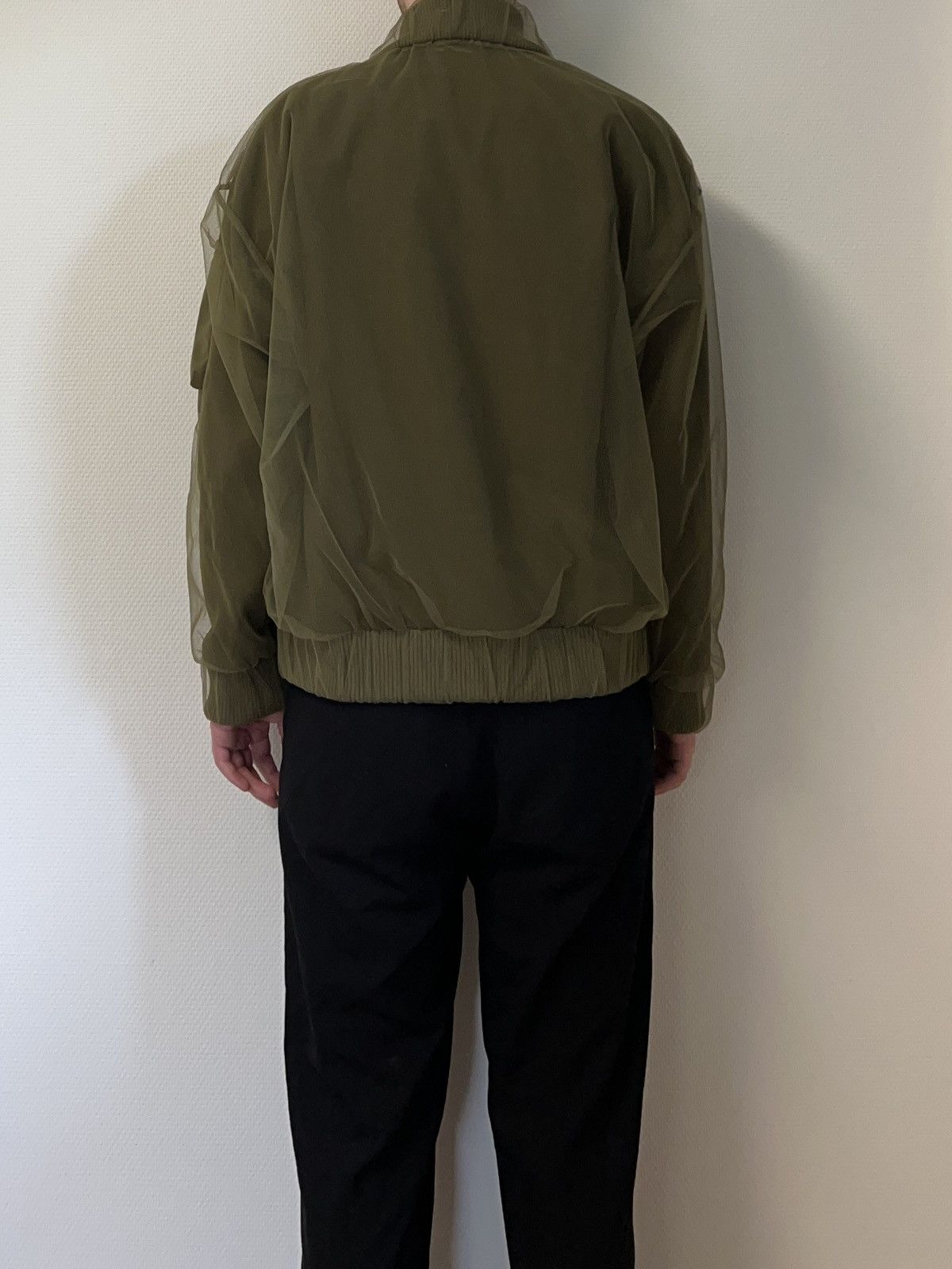 Maison Margiela FW2014 Tull Military Bomber Khaki Size US M / EU 48-50 / 2 - 18 Thumbnail