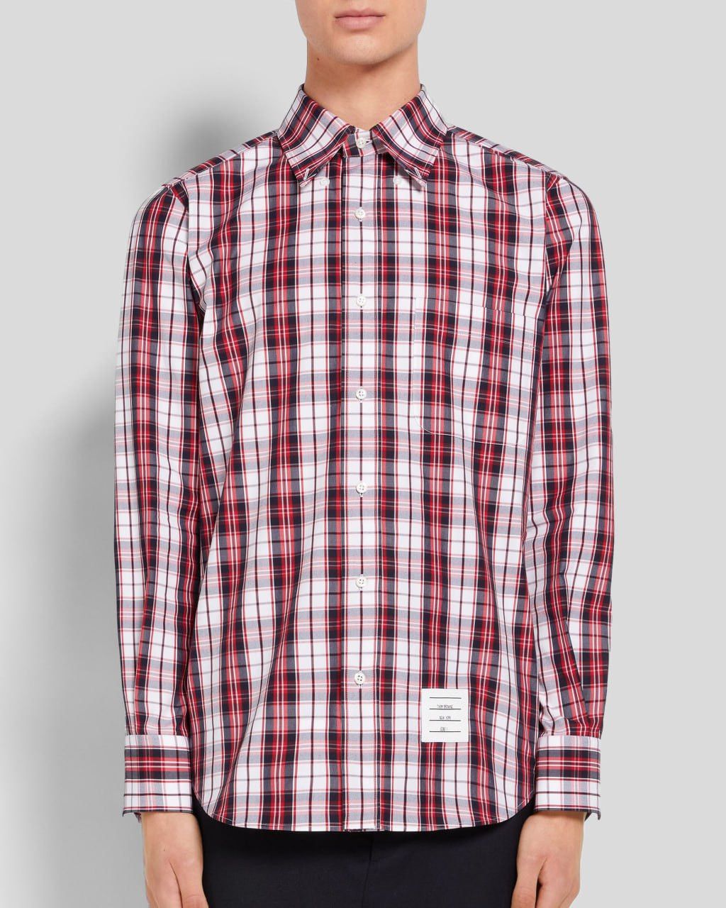 Thom Browne THOM BROWNE tartan check poplin shirt Size US L / EU 52-54 / 3 - 2 Thumbnail