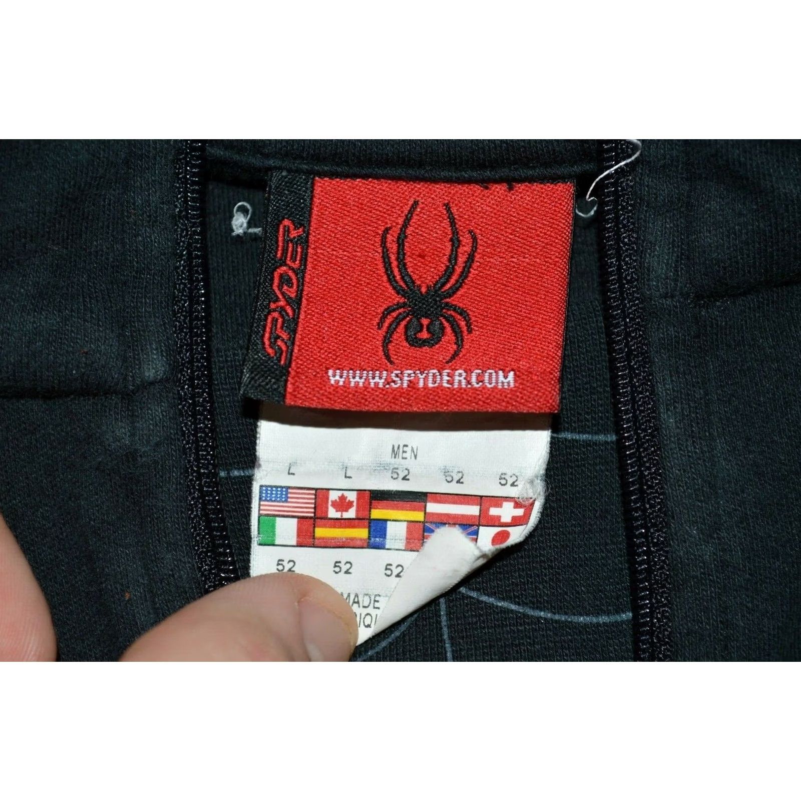 Spyder Spyder Pullover Mens Size L Black Solid Activewear Long Sleeve 1/4 Zip Mock Neck Size US L / EU 52-54 / 3 - 3 Thumbnail