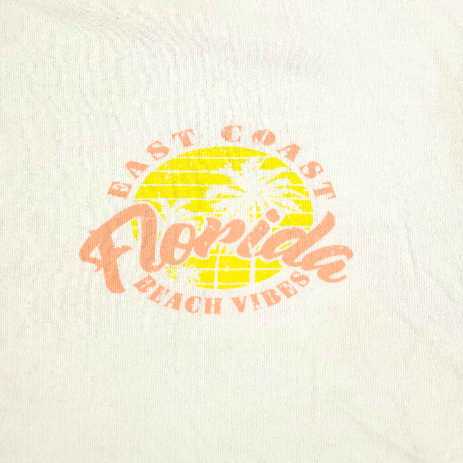 Vintage French Pastry Shirt Women Large White Florida Beach Graphic Tee Short Sleeve Top Size L / US 10 / IT 46 - 2 Preview