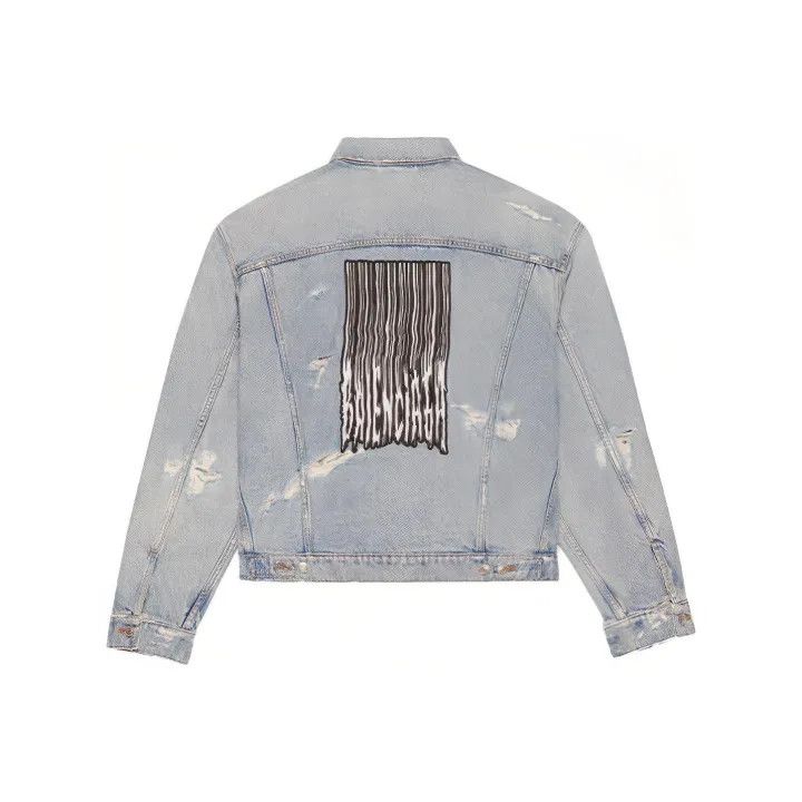 Balenciaga Balenciaga Logo Relaxed Denim Jacket for All 0079 Size US S / EU 44-46 / 1 - 1 Thumbnail