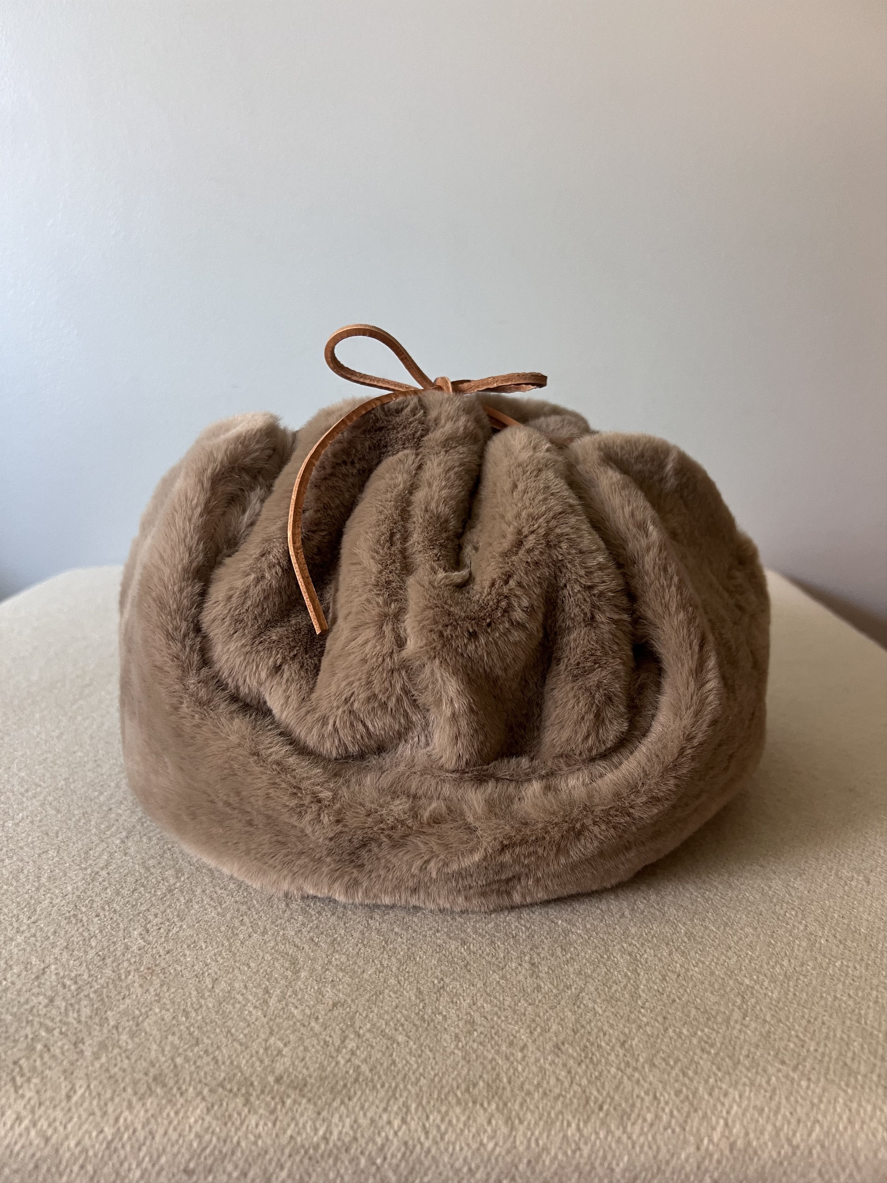 Aime Leon Dore Aime Leon Dore Fur Earflap Hat in Oatmeal Size ONE SIZE - 5 Thumbnail
