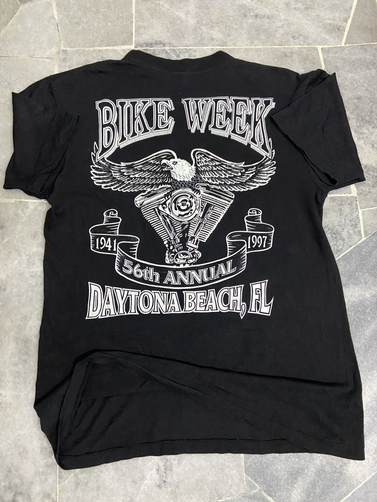 Harley Davidson Harley Davidson Vintage Tee 56 Years Bike Week Daytona Shirt Size US L / EU 52-54 / 3 - 9 Thumbnail