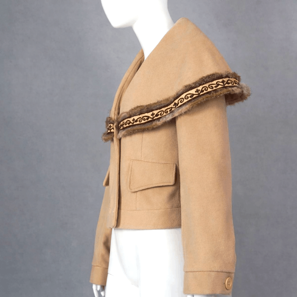 Jean Paul Gaultier Jean Paul Gaultier Vintage Wool Jacket Faux Fur Trim Size M / US 6-8 / IT 42-44 - 4 Thumbnail