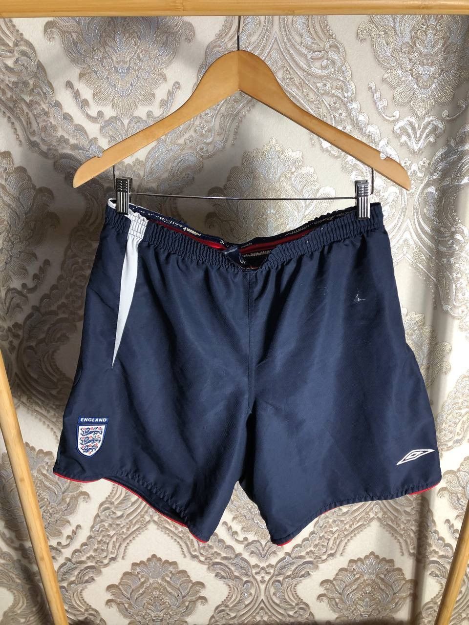 Umbro × Vintage VERY RARE UMBRO ENGLAND RETRO SOCCER SHORTS BLOKECORE Y2K Size US 34 / EU 50 - 2 Thumbnail