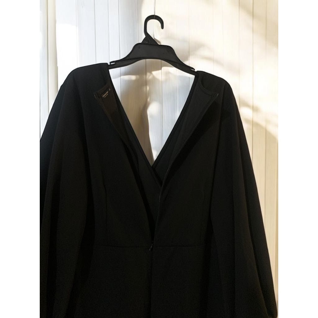 Other Women's Maxi Formal Dress Black Long Sleeve Mesh Light 3XL Size 3XL / US 20-22 - 2 Thumbnail