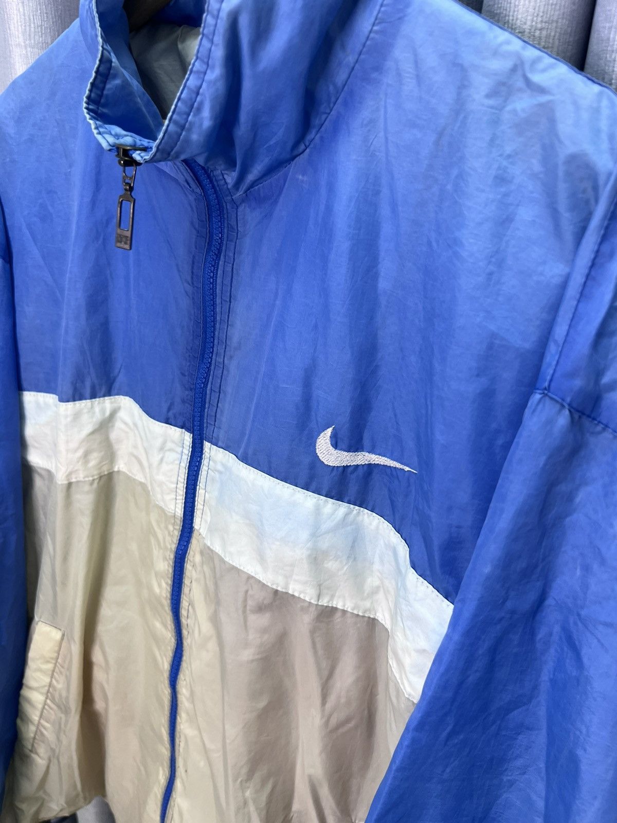 Nike Vintage 90s Nike Oversized Windbreaker Big Swoosh Jacket Size US XXL / EU 58 / 5 - 3 Thumbnail