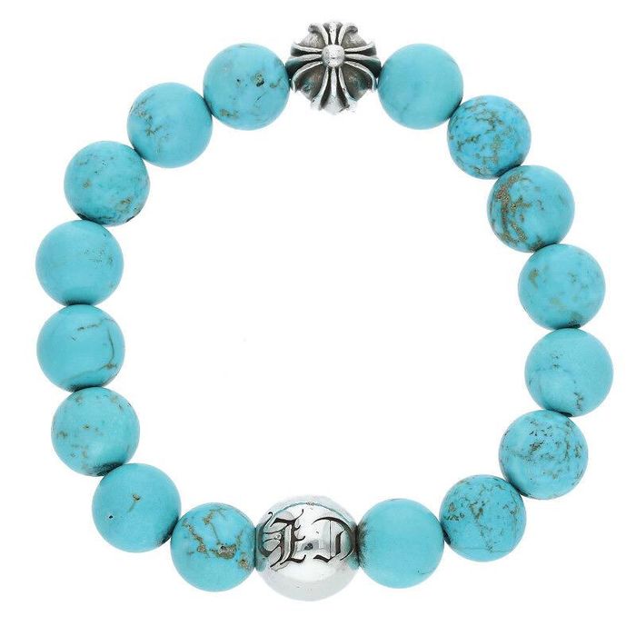 Chrome Hearts Chrome Hearts Large Beaded Turquoise Bracelet | Grailed