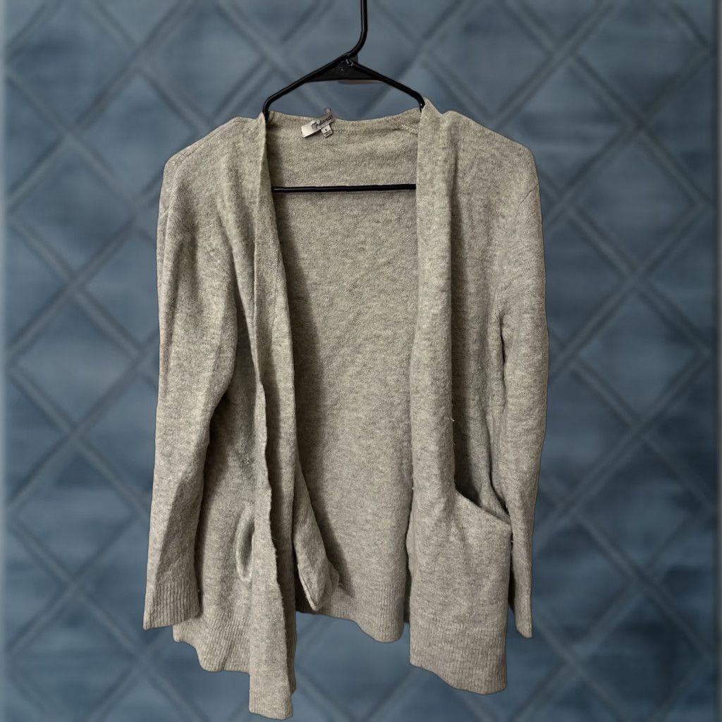 Madewell Madewell Ryder Cardigan Sweater Women's Small E0185 Alpaca Blend Gray Women's Size S / US 4 / IT 40 - 1 Thumbnail