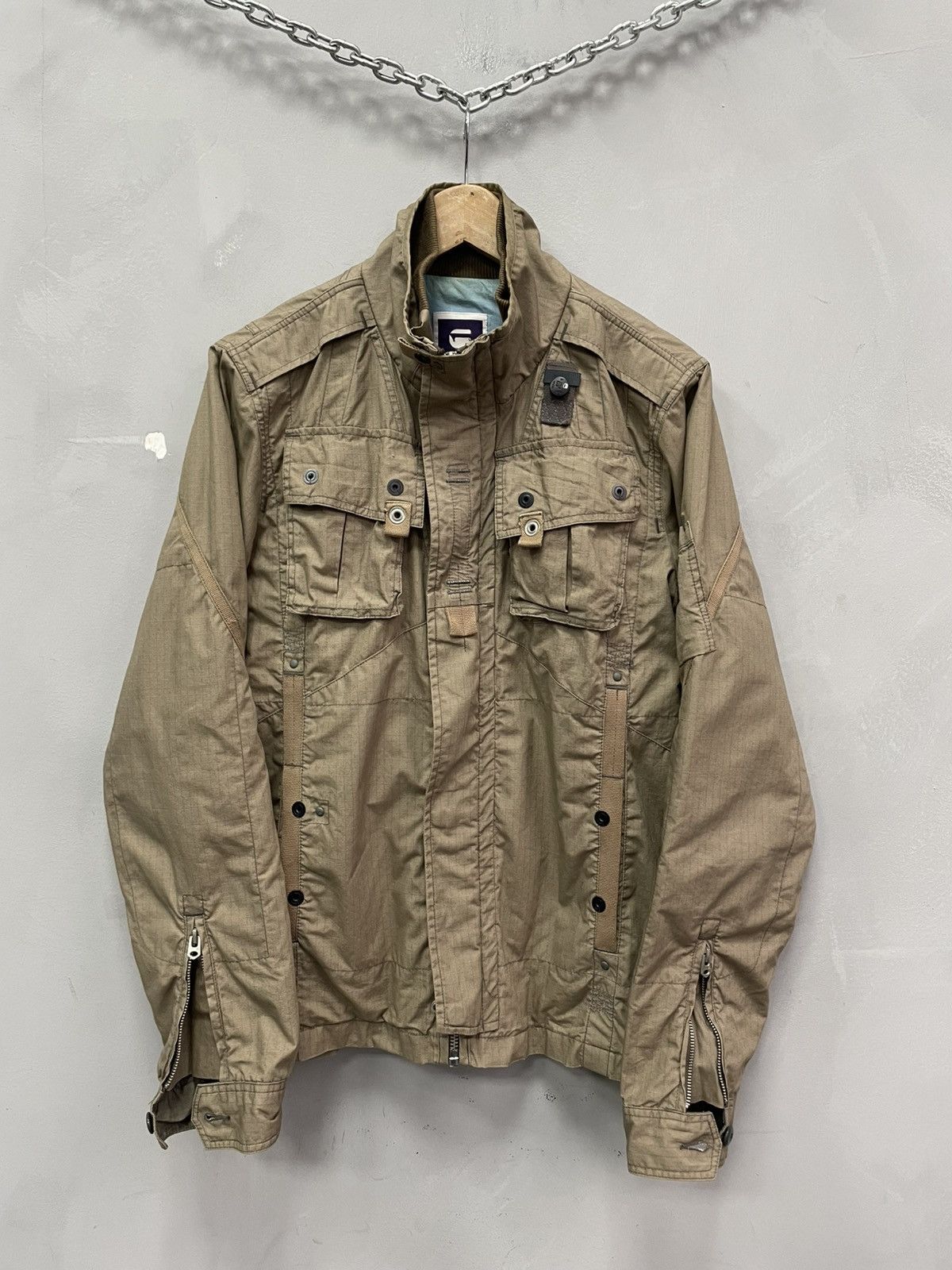 G-Star G star raw cargo denim multi-pocket jacket diesel style y2k Size US M / EU 48-50 / 2 - 1 Thumbnail