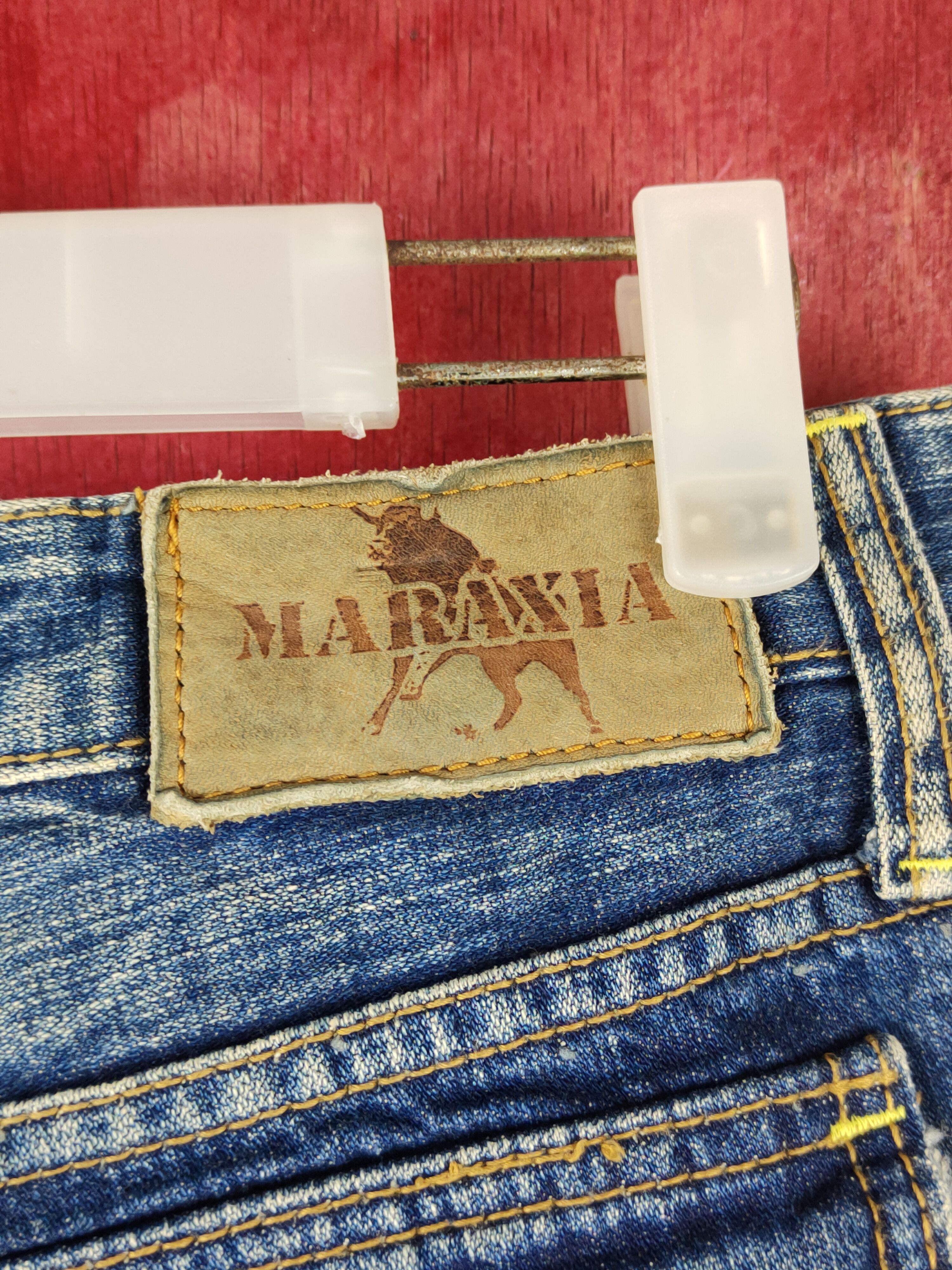 Japanese Brand DL Maraxia Blue bootcut Distressed ripped faded Denim #S1535 Size 27" / US 4 / IT 40 - 11 Thumbnail