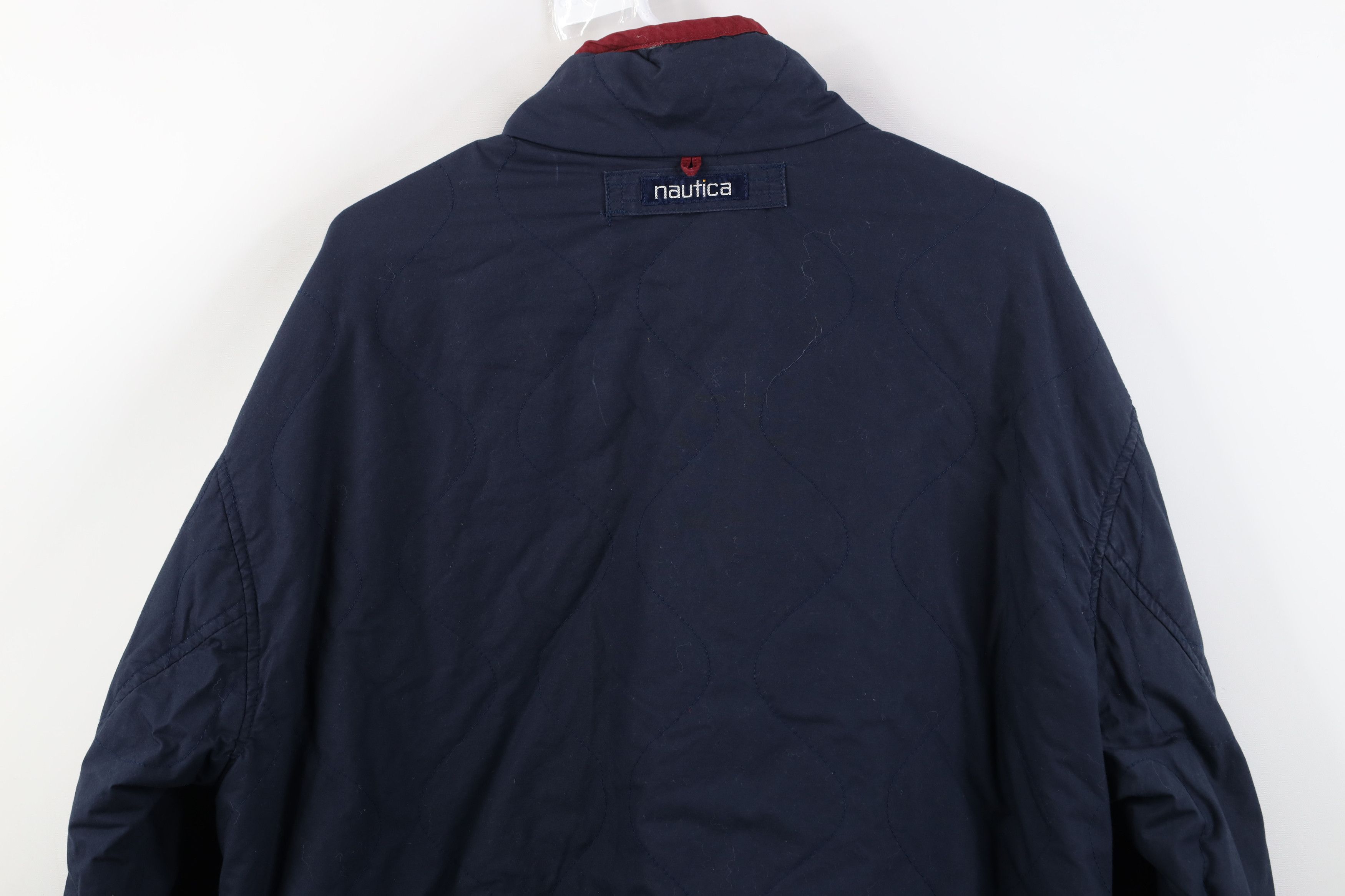 Nautica Vintage 90s Nautica Quilted Big Pocket Full Zip Jacket Size US M / EU 48-50 / 2 - 15 Thumbnail