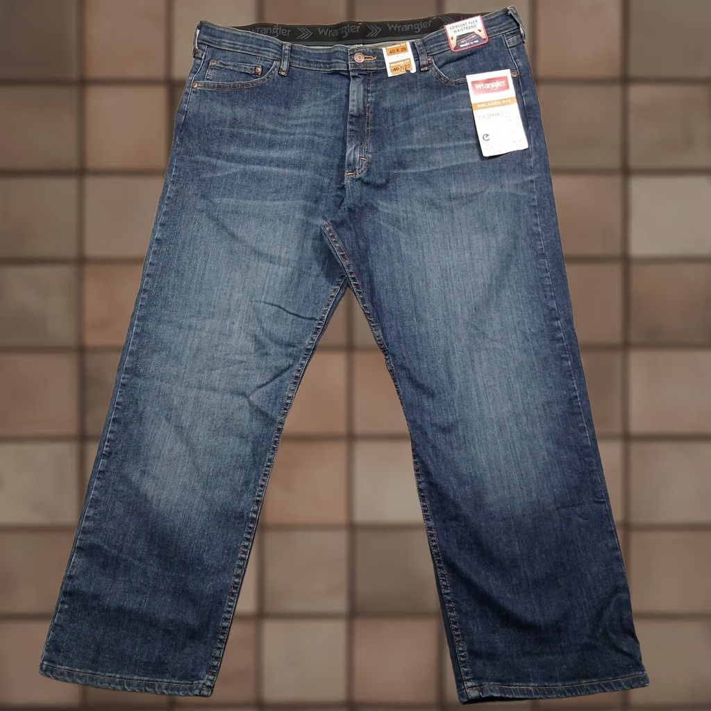 Wrangler Wrangler Relaxed Fit Jeans Men's Blue 40x29 Stretch Performance Size US 40 / EU 56 - 1 Thumbnail
