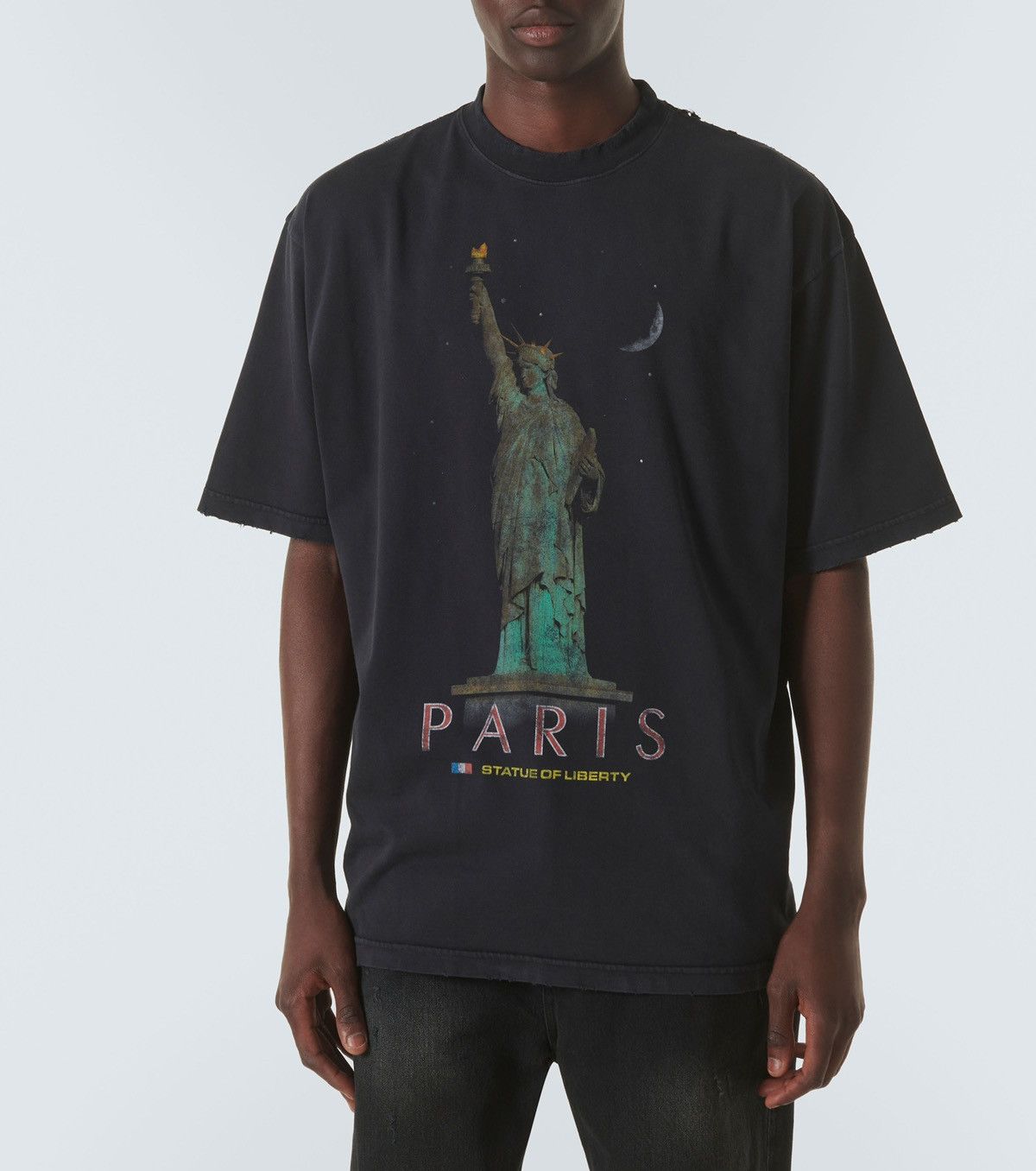 Balenciaga 2024 Paris Liberty cotton jersey T-shirt Size US L / EU 52-54 / 3 - 3 Thumbnail