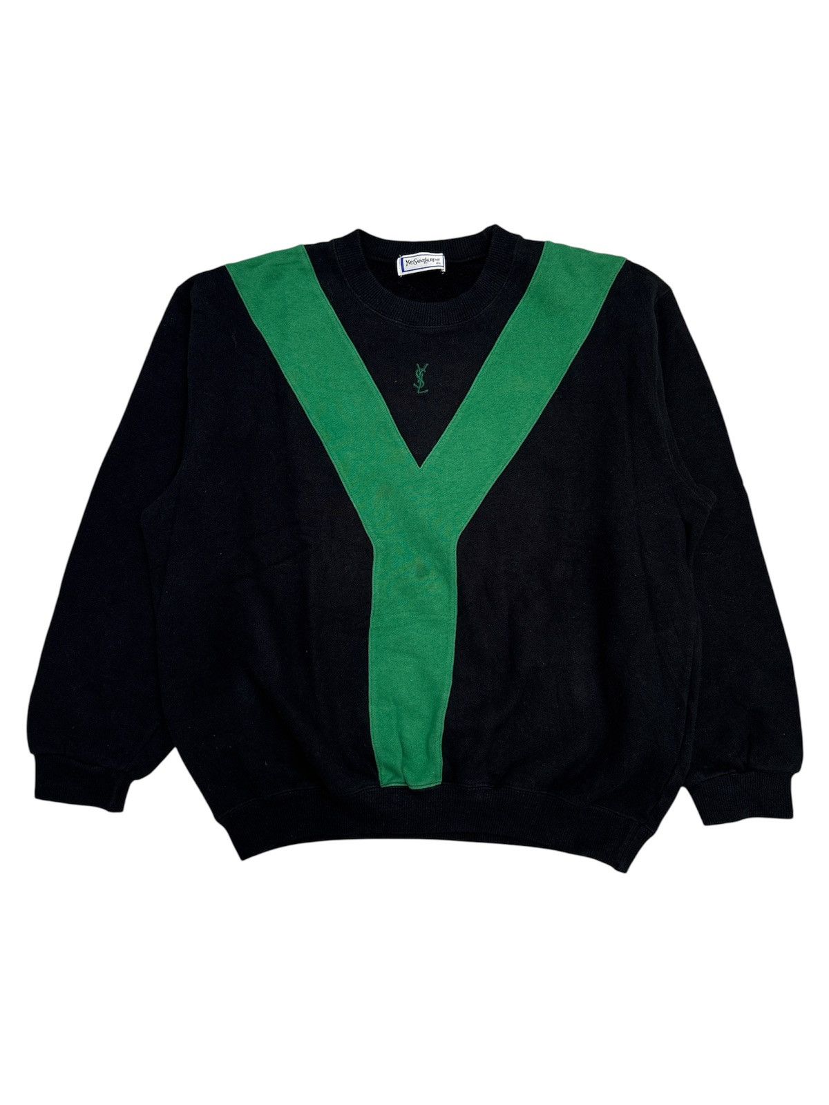 Saint Laurent Paris Vintage YSL Big Y Sweater Size US M / EU 48-50 / 2 - 1 Thumbnail