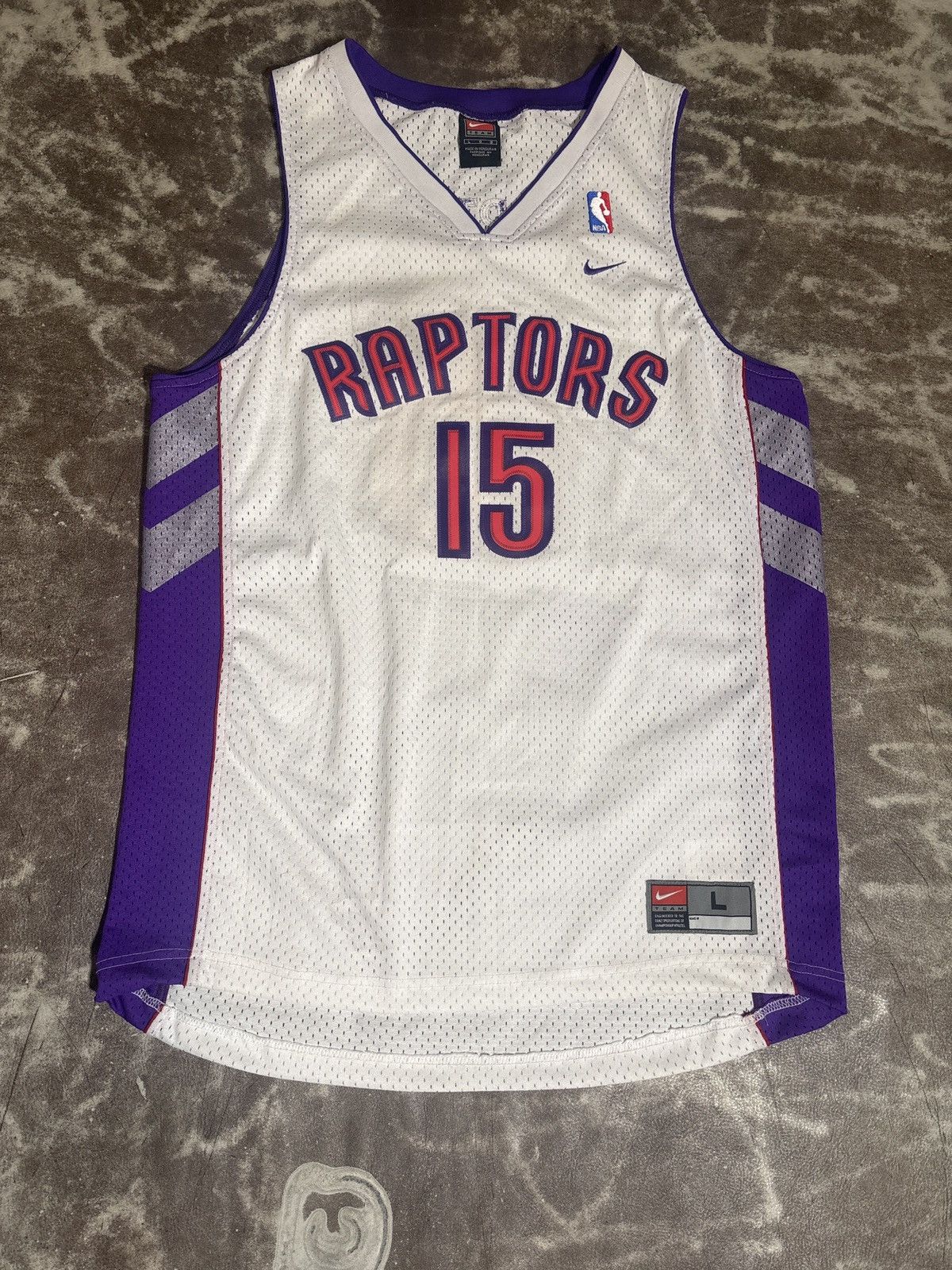 Old Nike NBA Toronto Raptors Vince Carter #15 Jersey Size