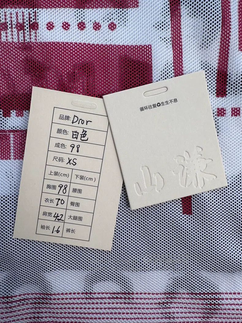 Dior Dior Mesh double-layer stacked printed fake two-piece T-sh Size US XS / EU 42 / 0 - 9 Thumbnail