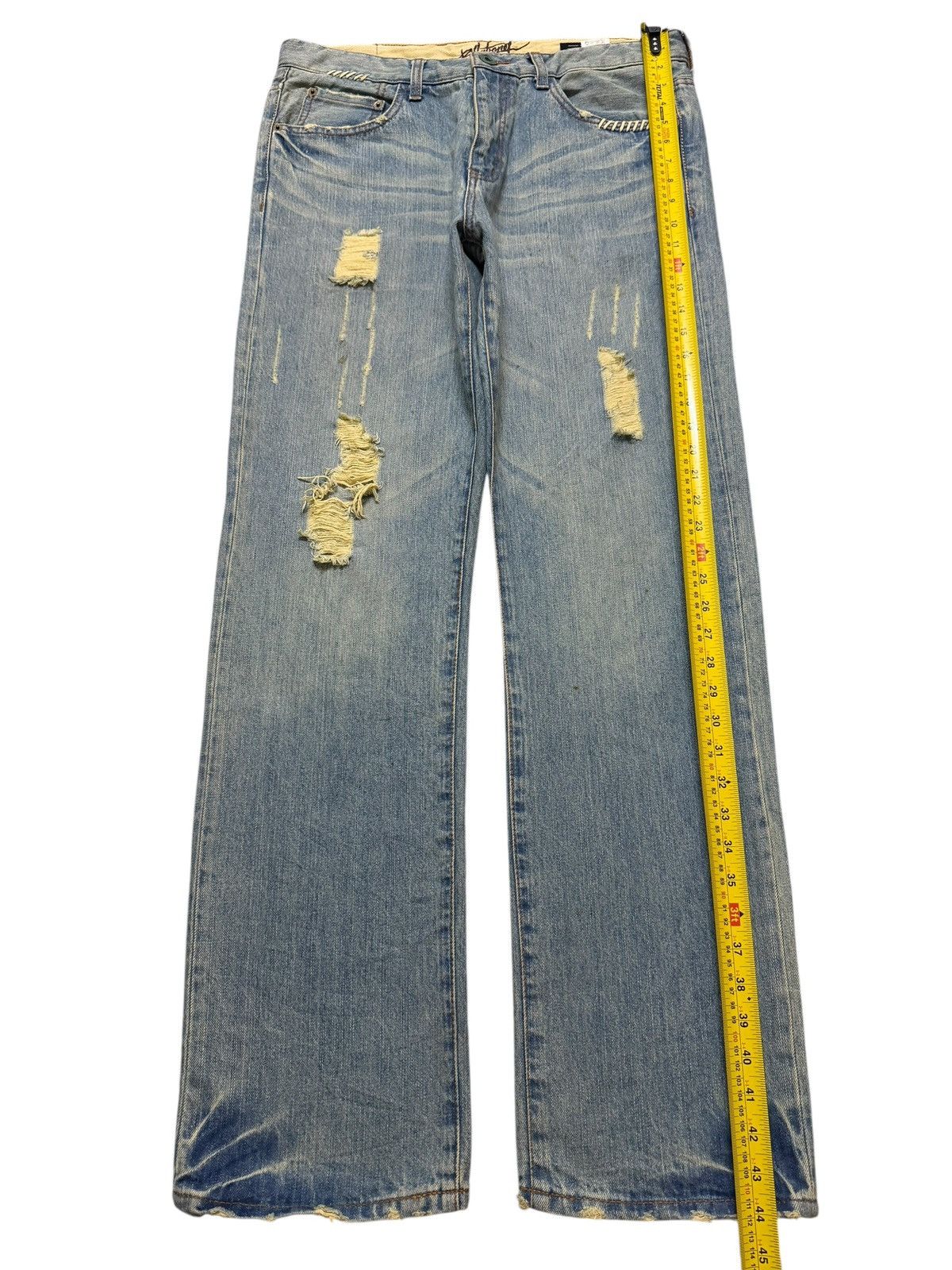 Billabong Vintage 90s Billabong Faded Wash Distressed Relaxed Loose Size US 34 / EU 50 - 9 Thumbnail