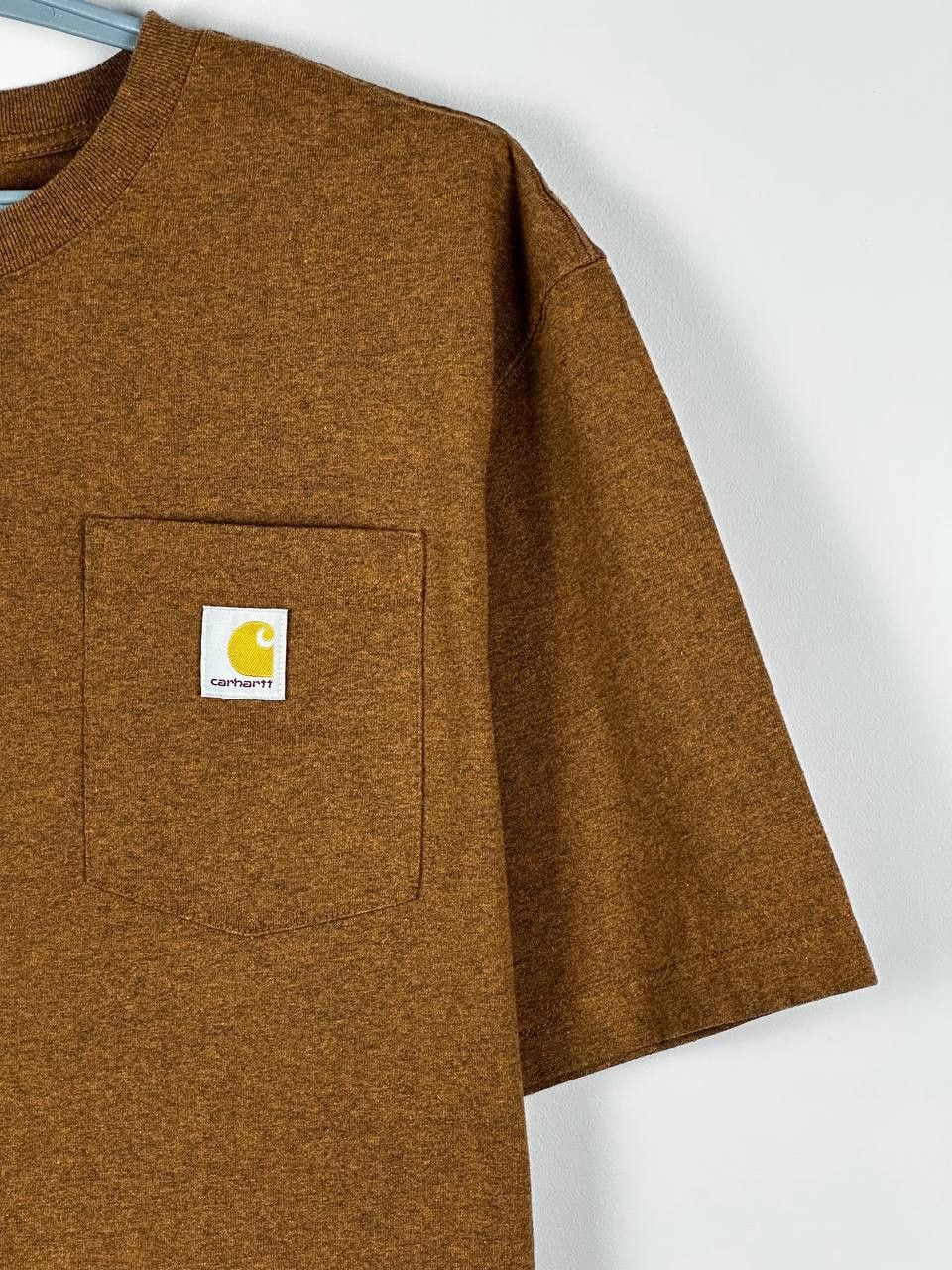 Carhartt Carhartt Logo Vintage Brown Pocket T Shirt Size L Size US L / EU 52-54 / 3 - 4 Thumbnail