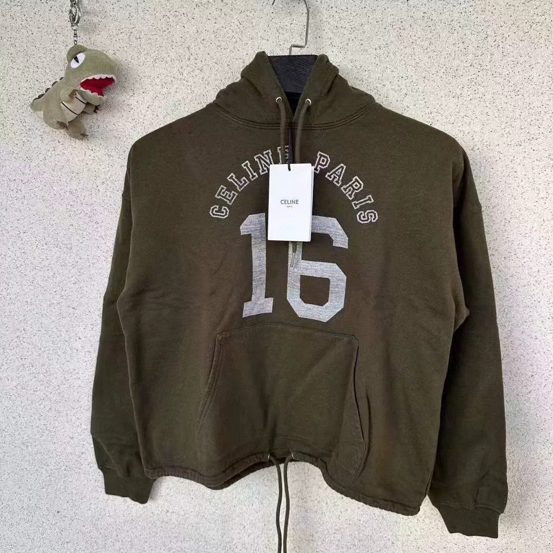 Celine Celine 16 Military Green Hoodie Size US L / EU 52-54 / 3 - 1 Thumbnail