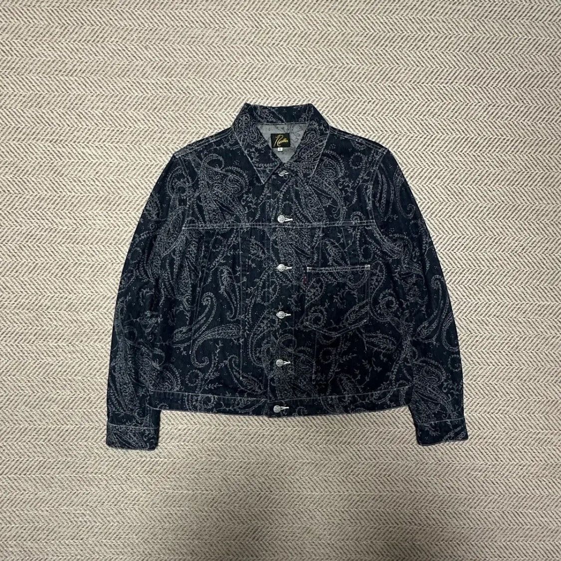 Needles Needles Jacquard Denim Jacket Size US S / EU 44-46 / 1 - 1 Thumbnail